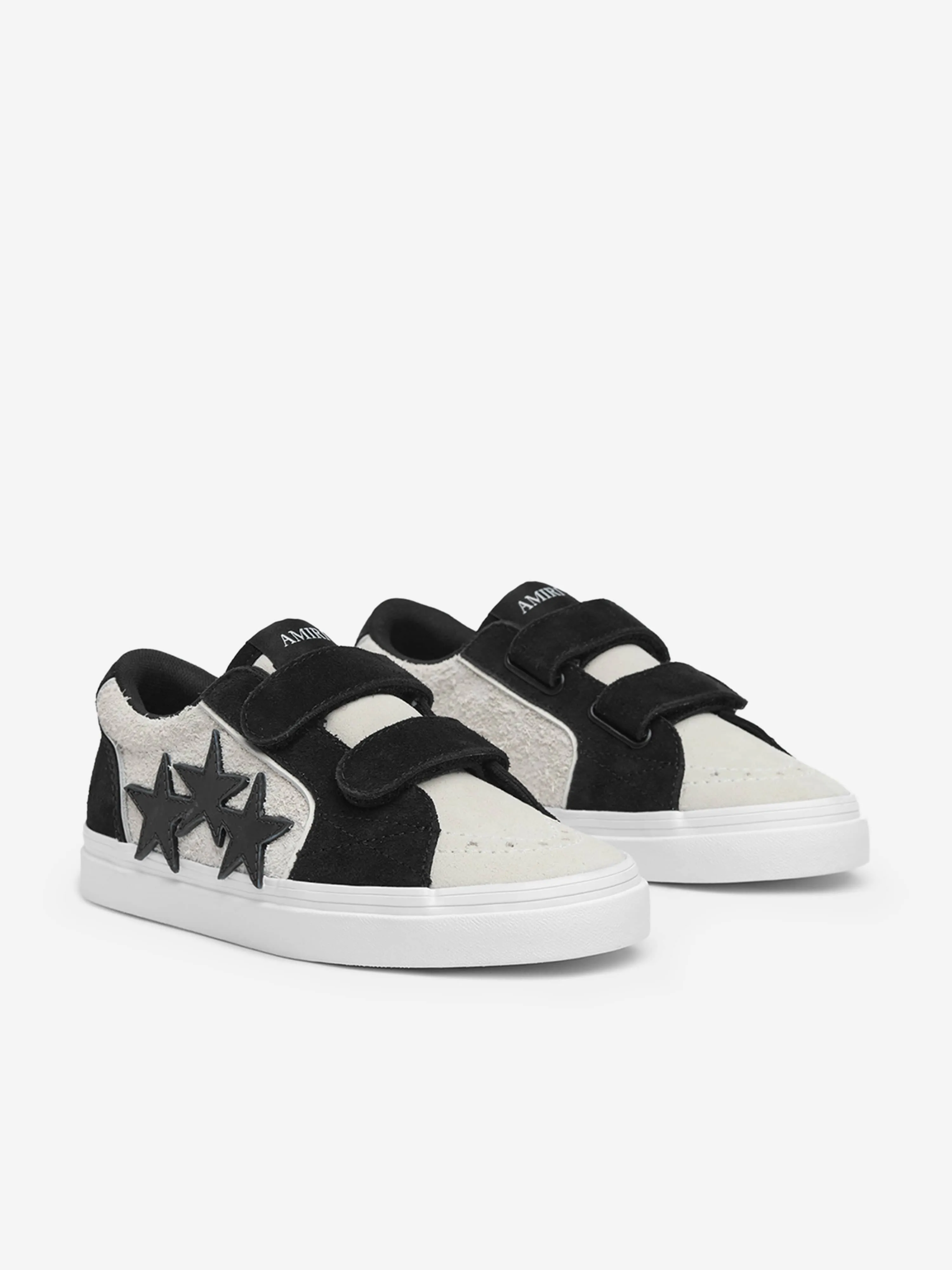 Amiri Kids Leather Sunset Skate Low Trainers in Black