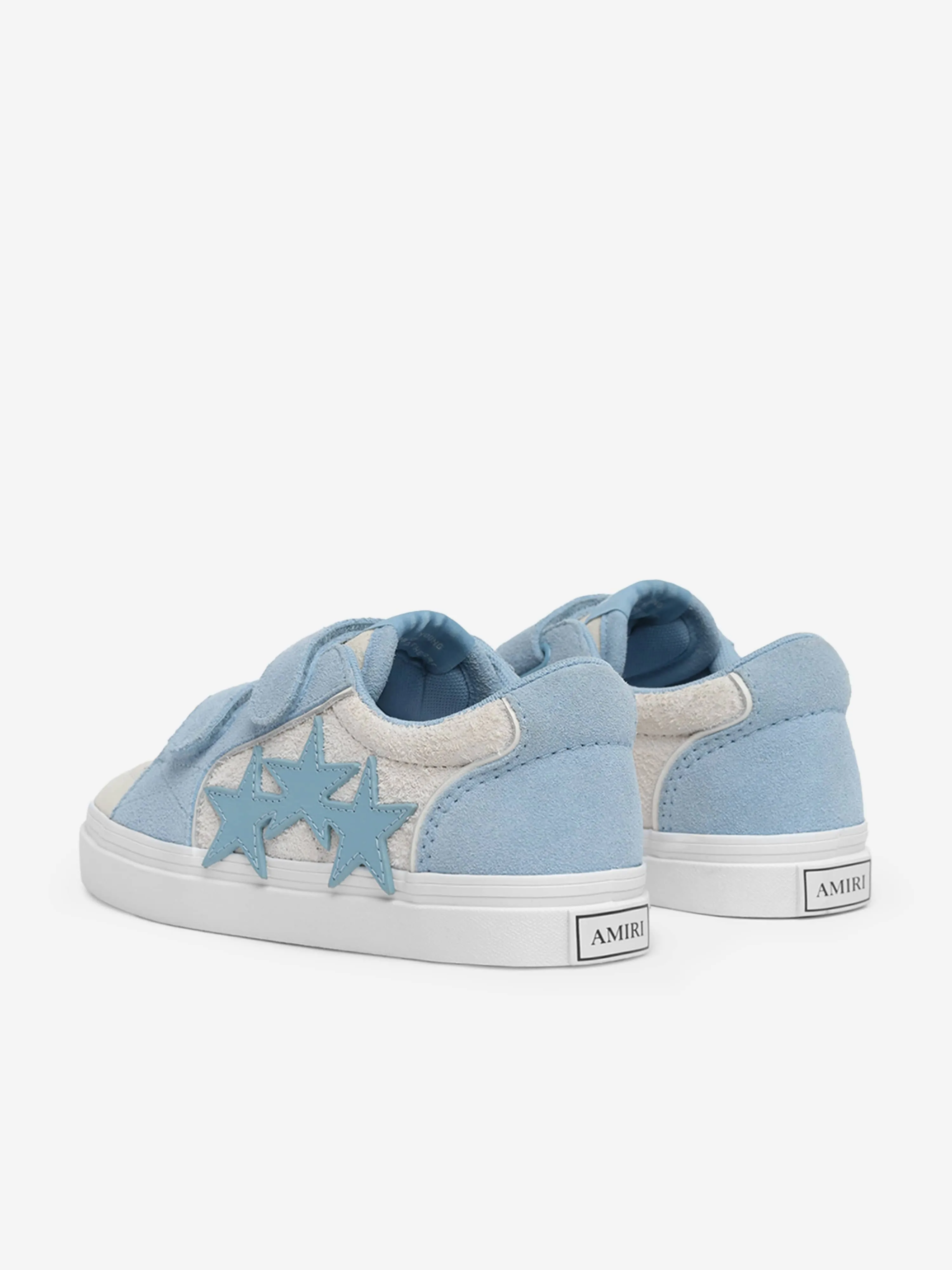 Amiri Kids Leather Sunset Skate Low Trainers in Blue
