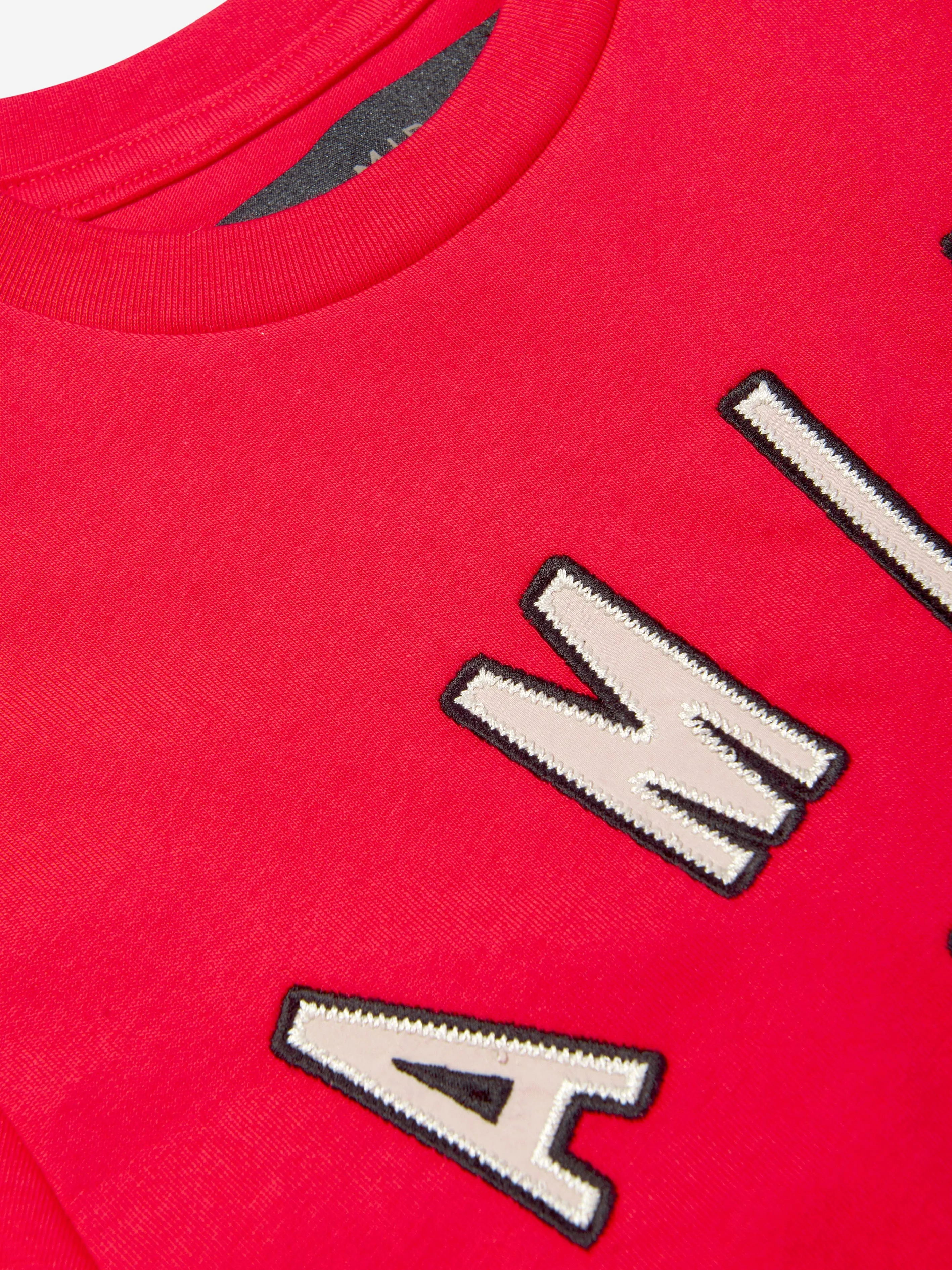 Amiri Kids MA Hollywood T-Shirt in Red