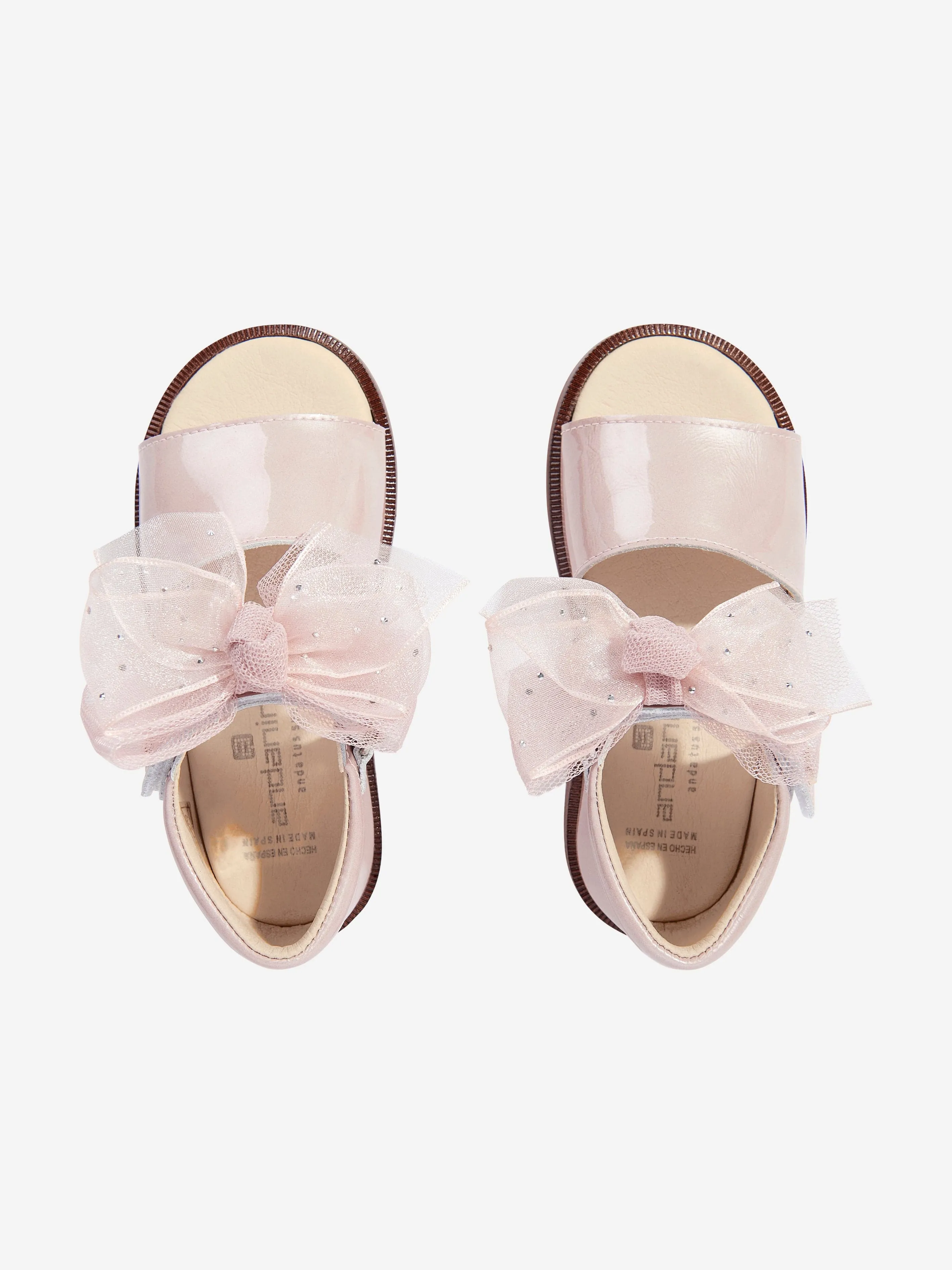Andanines Girls Bow Sandals in Pink