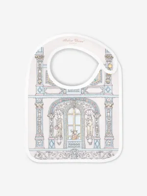Atelier Choux Baby Boys Chteau Choux Satin Bib in Blue