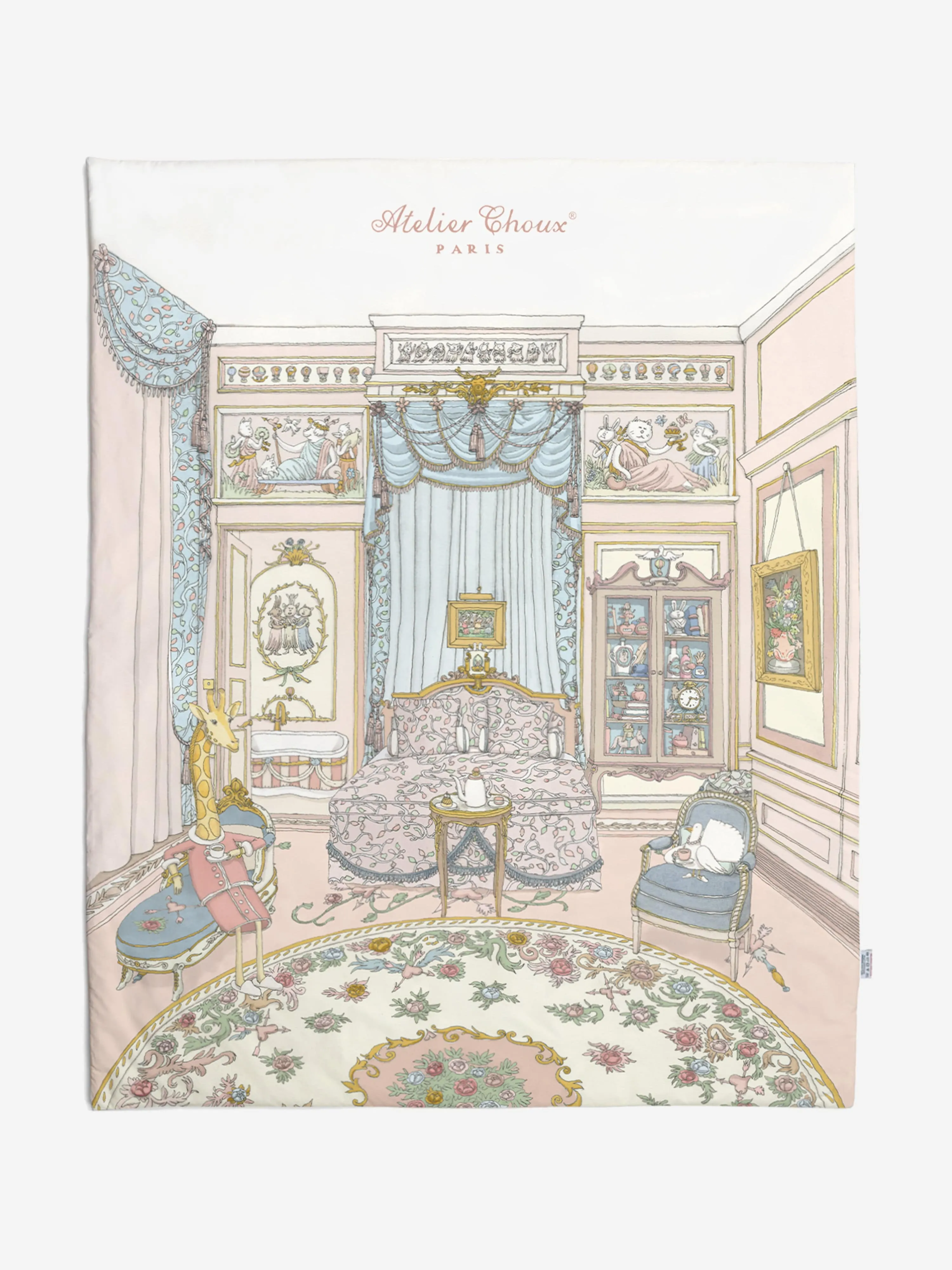 Atelier Choux Baby French Bedroom Quilt in Multicolour  (100  130 cm)