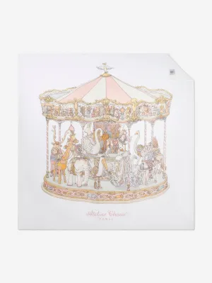 Atelier Choux Baby Girls Grand Carousel Blanket in Pink (200cm)