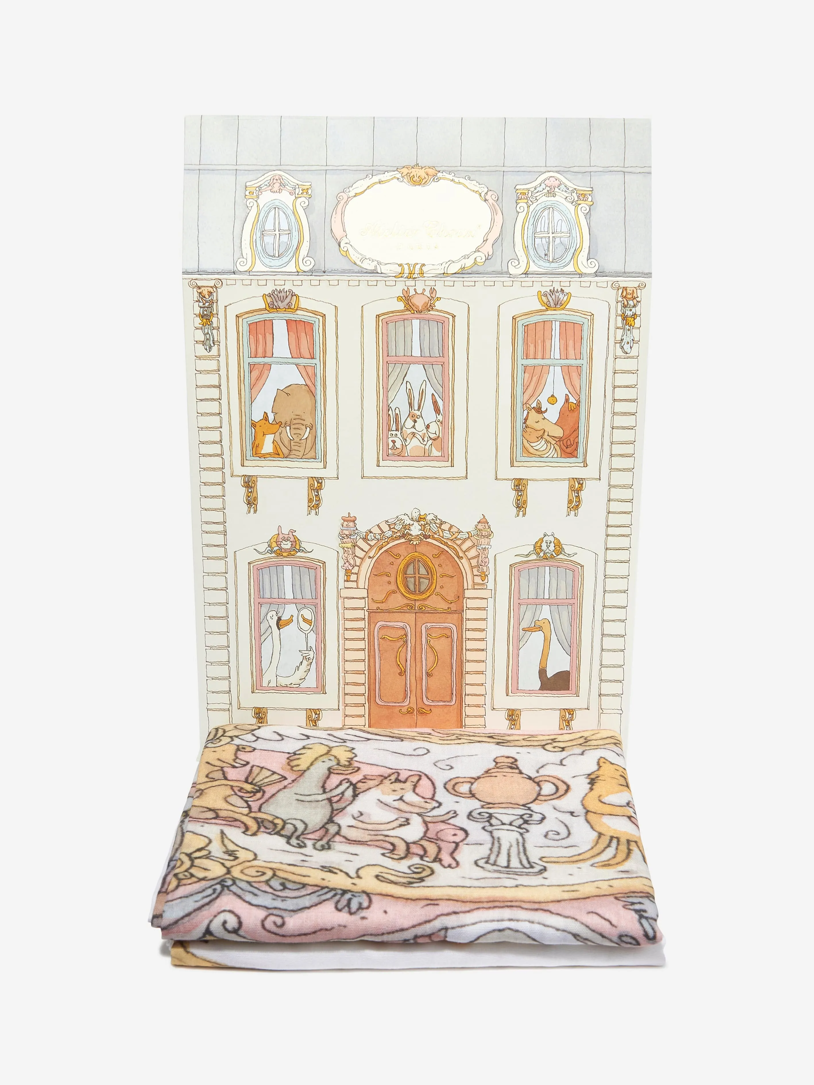 Atelier Choux Baby Girls Grand Carousel Blanket in Pink (200cm)