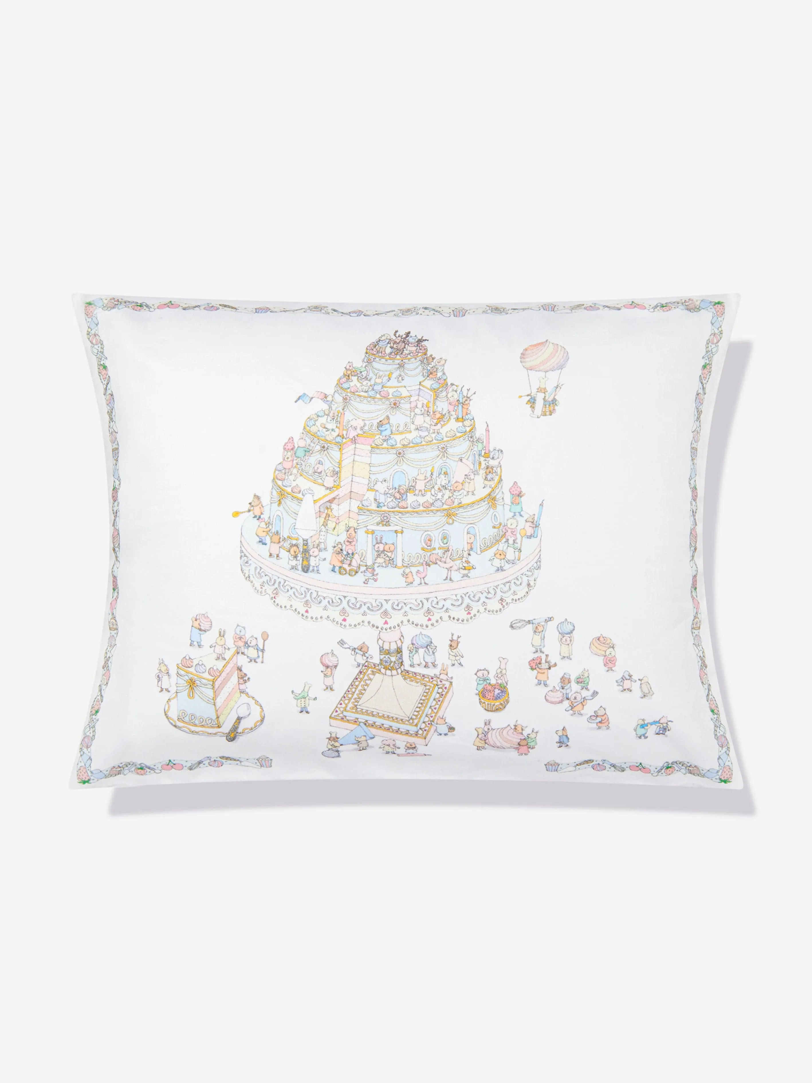 Atelier Choux Baby Satin Le Gateau Cushion Cover in Multicolour (40 cm x 30 cm)