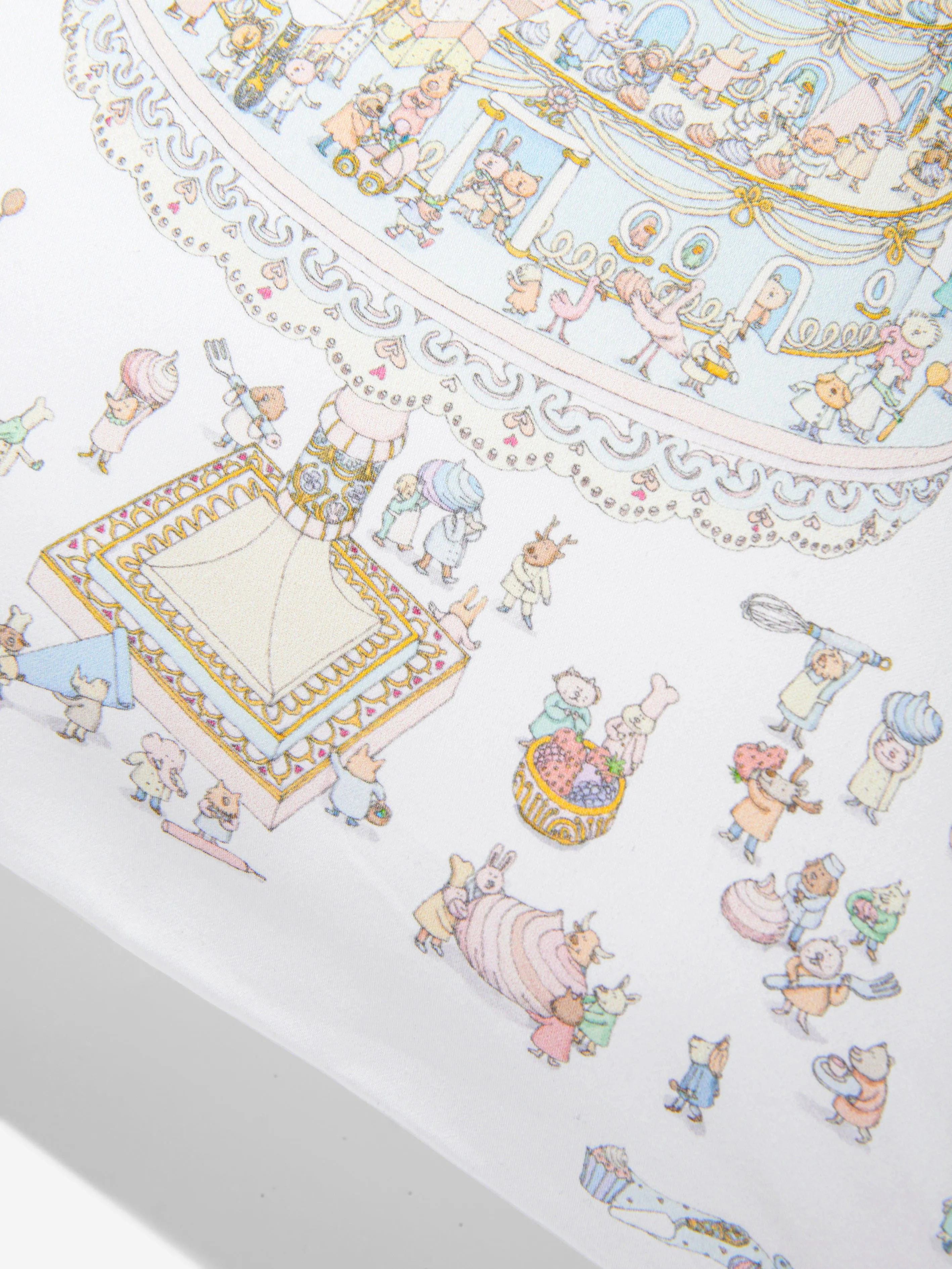 Atelier Choux Baby Satin Le Gateau Cushion Cover in Multicolour (40 cm x 30 cm)