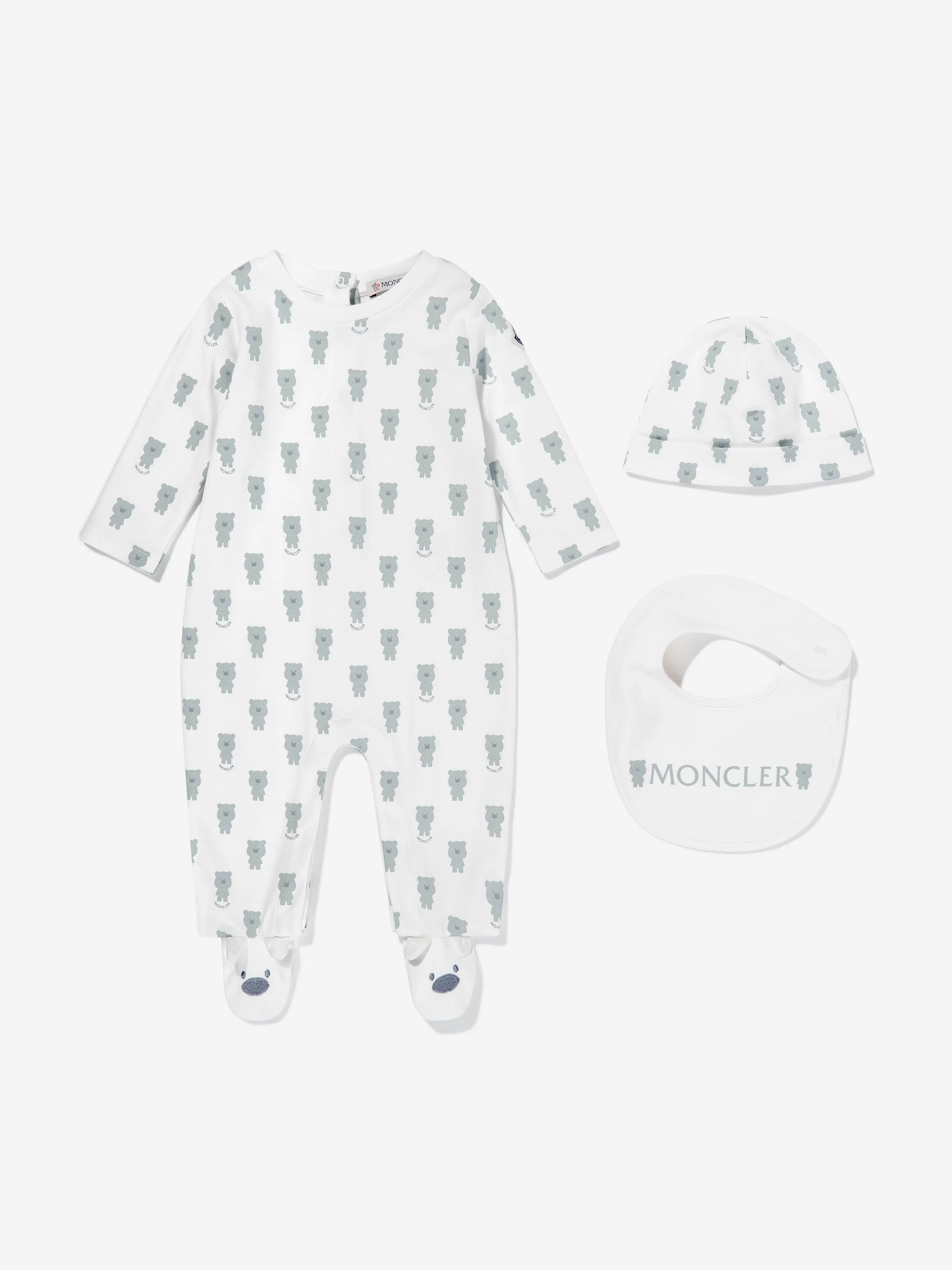 Baby Boys Babygrow Set in Ivory