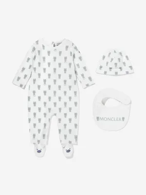 Baby Boys Babygrow Set in Ivory