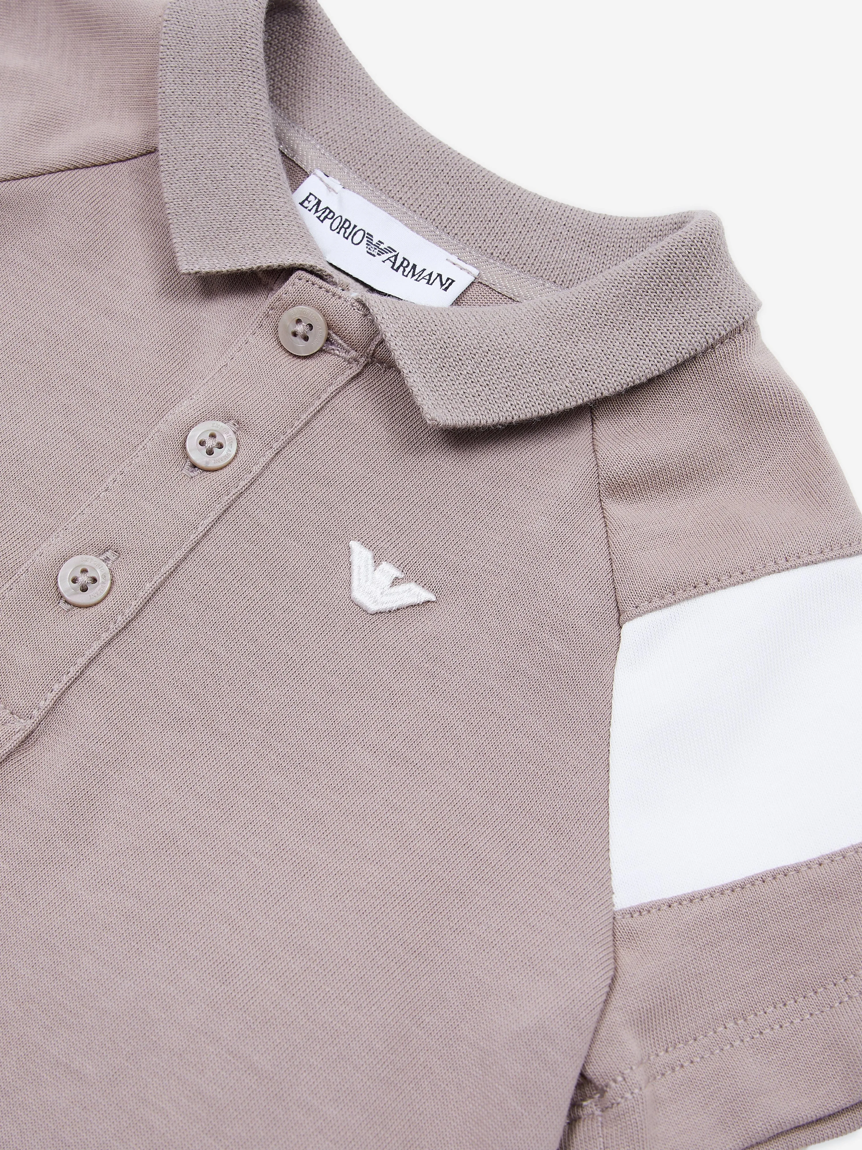 Baby Boys Colourblock T-Shirt in Brown
