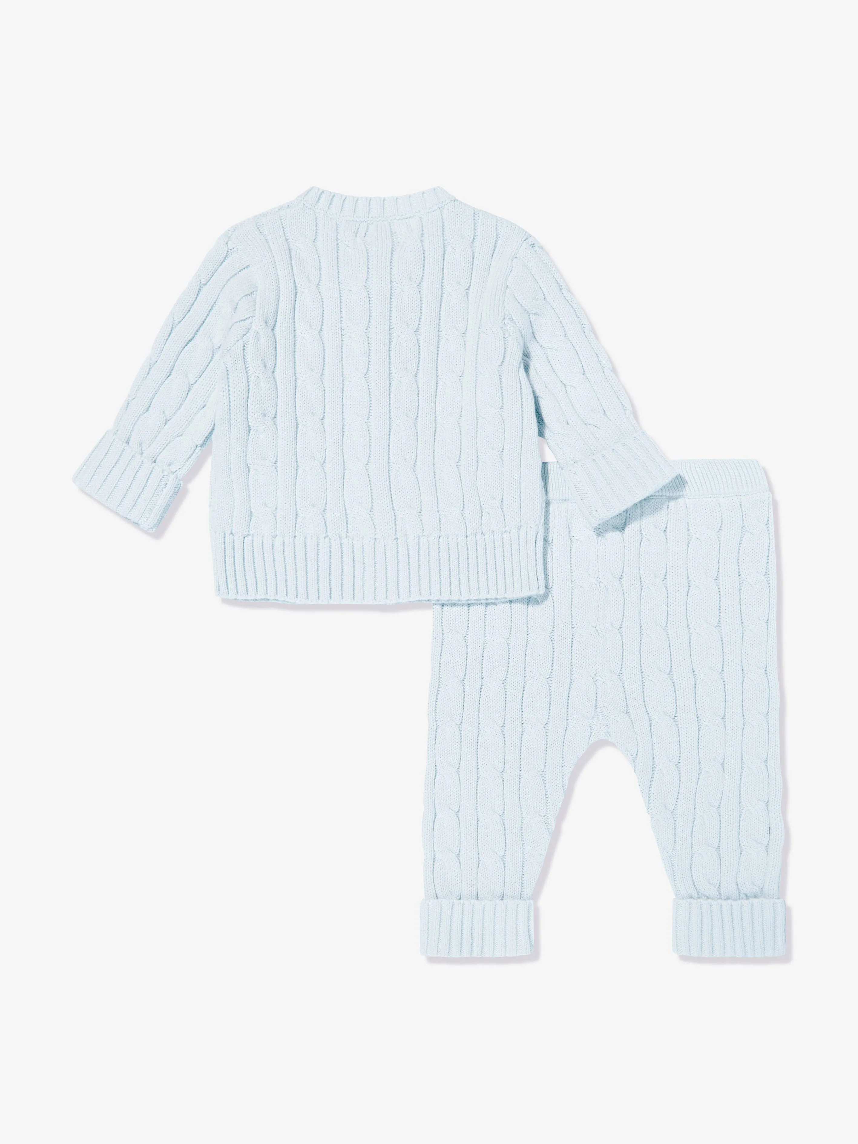 Baby Boys Cotton Trouser Set in Blue