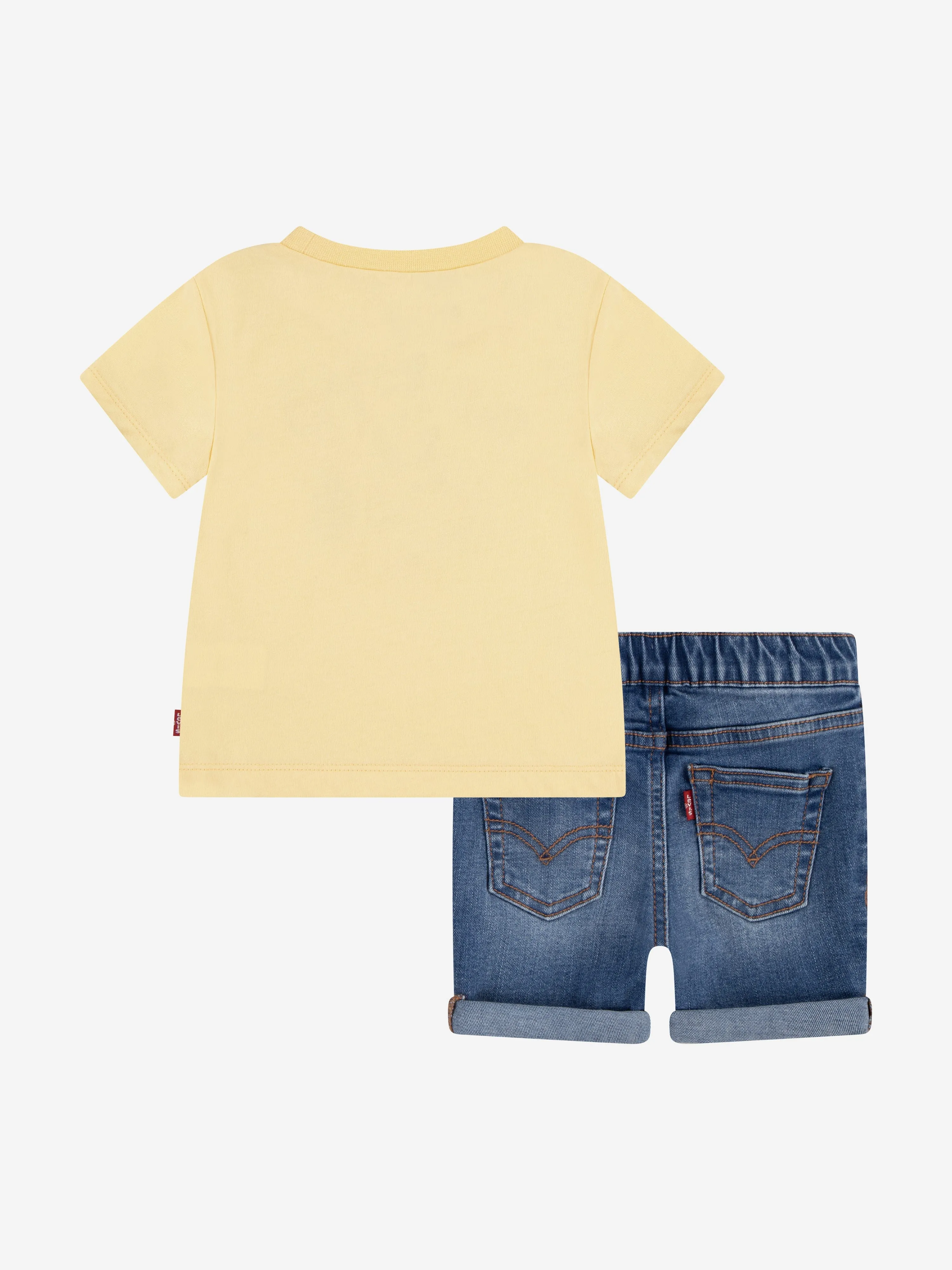 Baby Boys Four Wheeler Denim Set in Yellow
