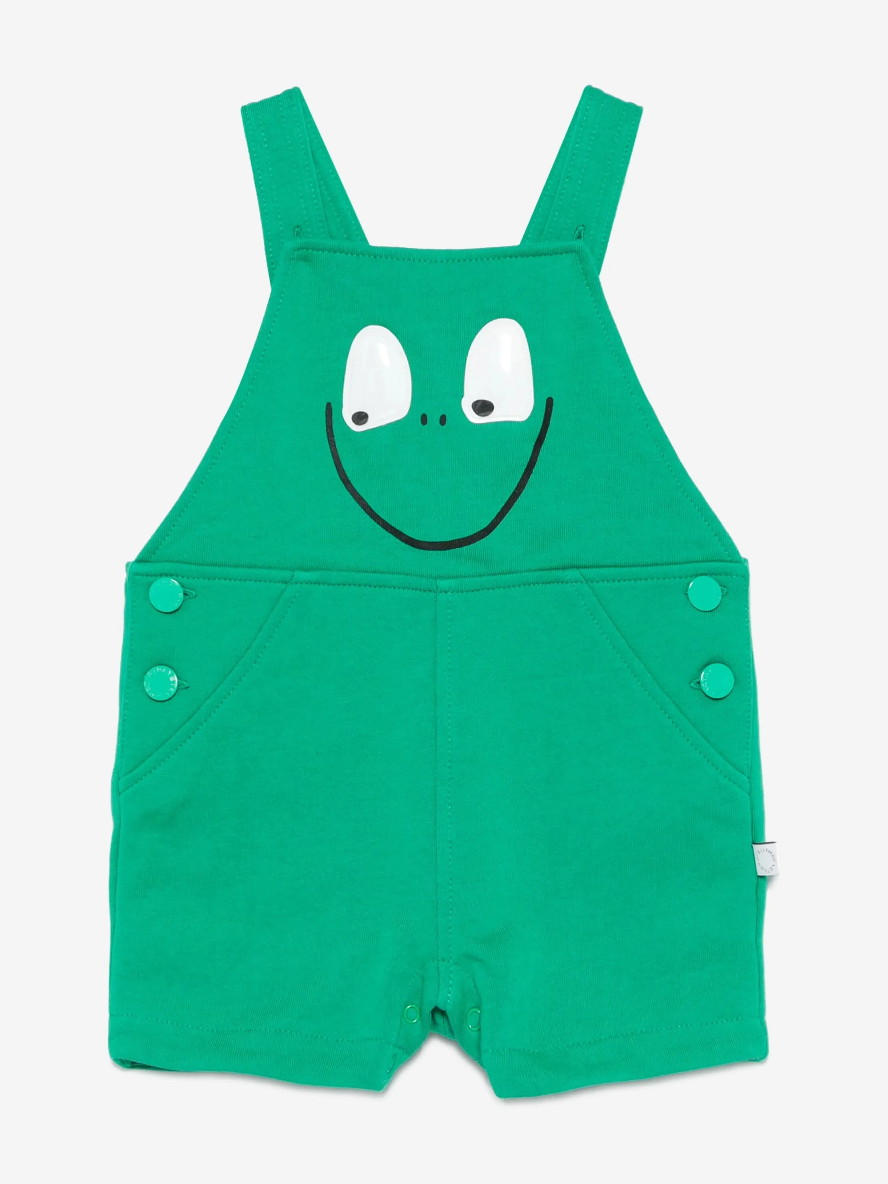 Baby Boys Frog Dungarees in Green
