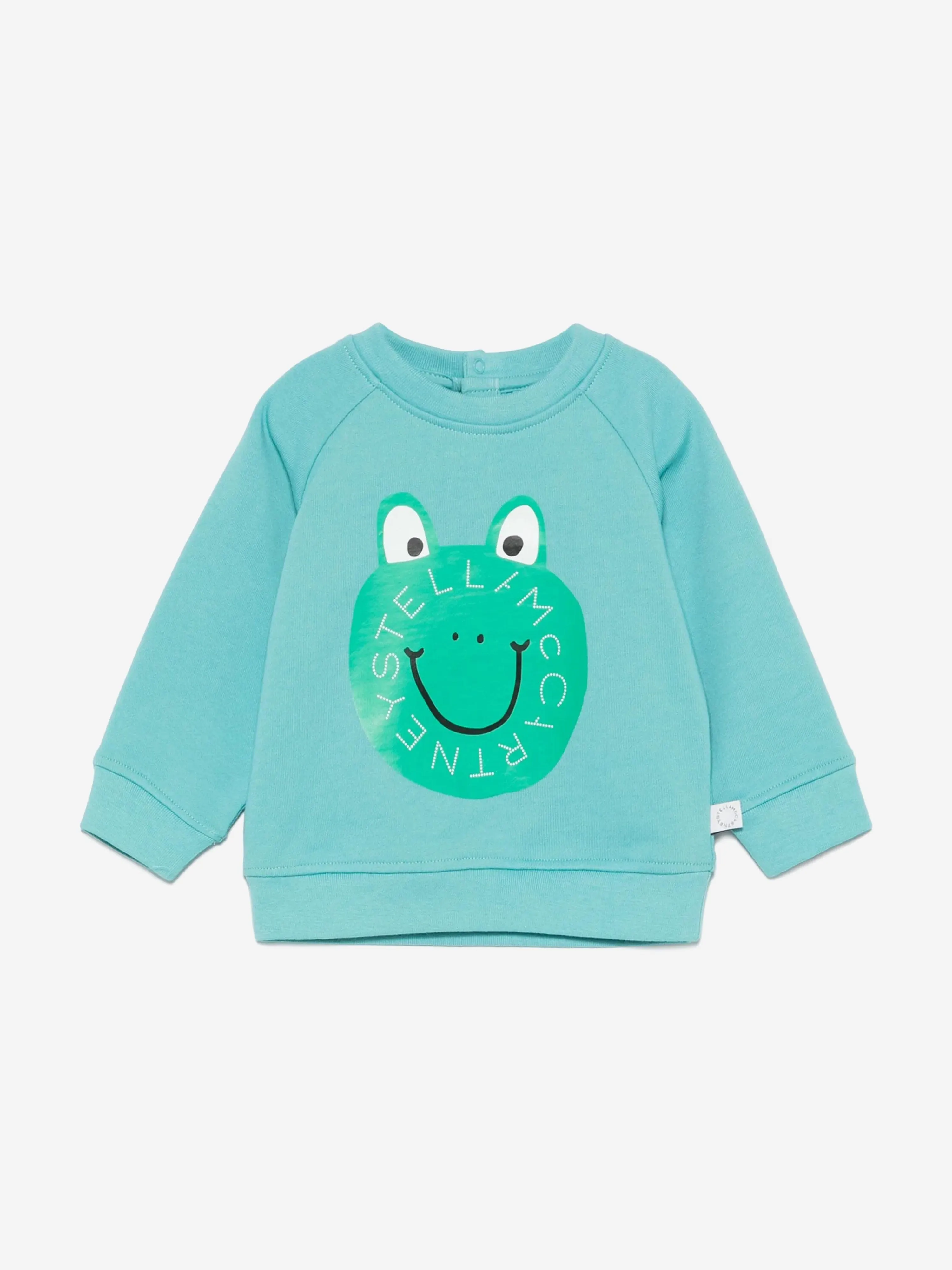 Baby Boys Frog Logo Sweatshirt in Blue