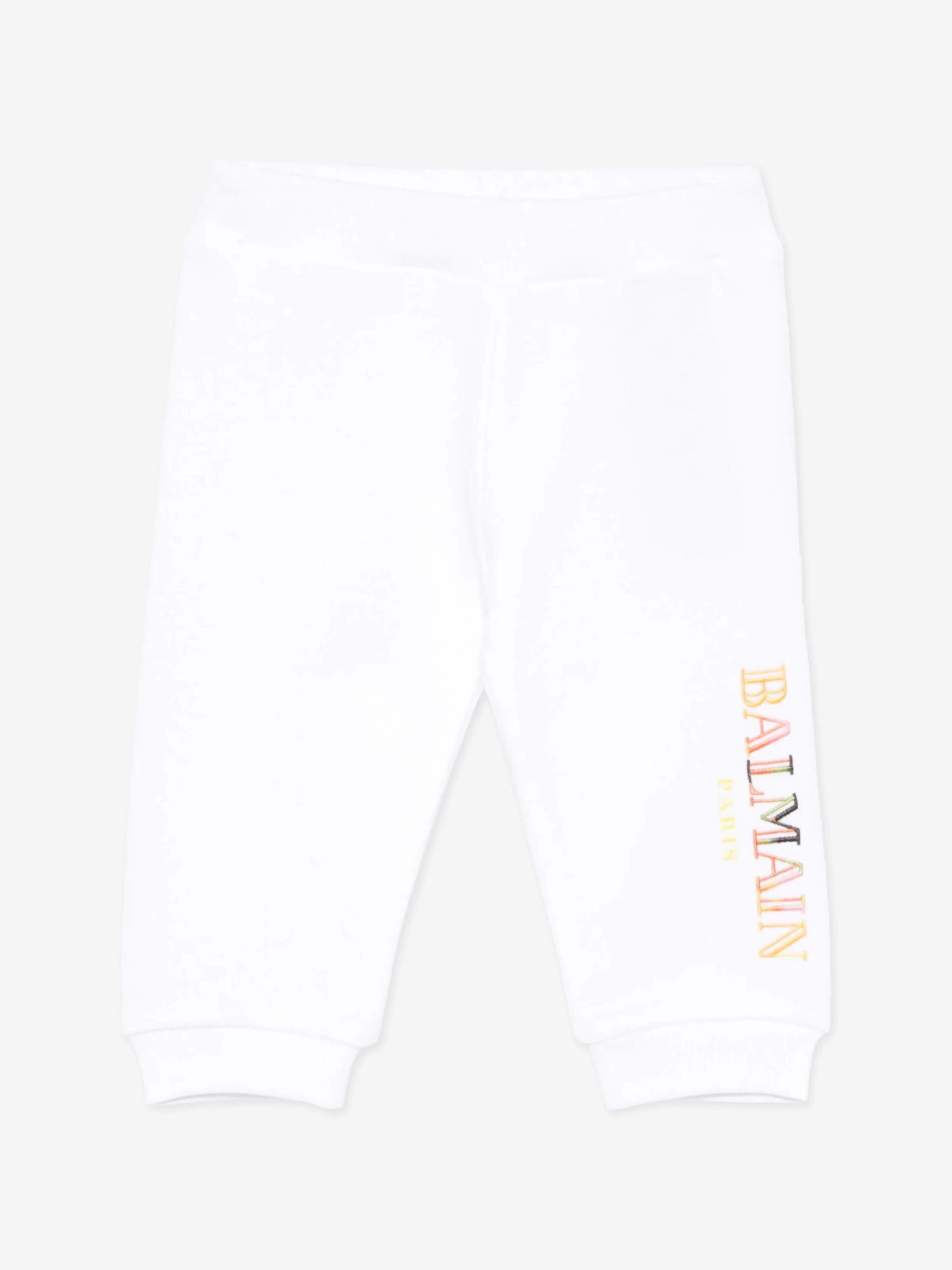 Baby Boys Logo Joggers in White