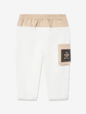 Baby Boys Logo Joggers in White