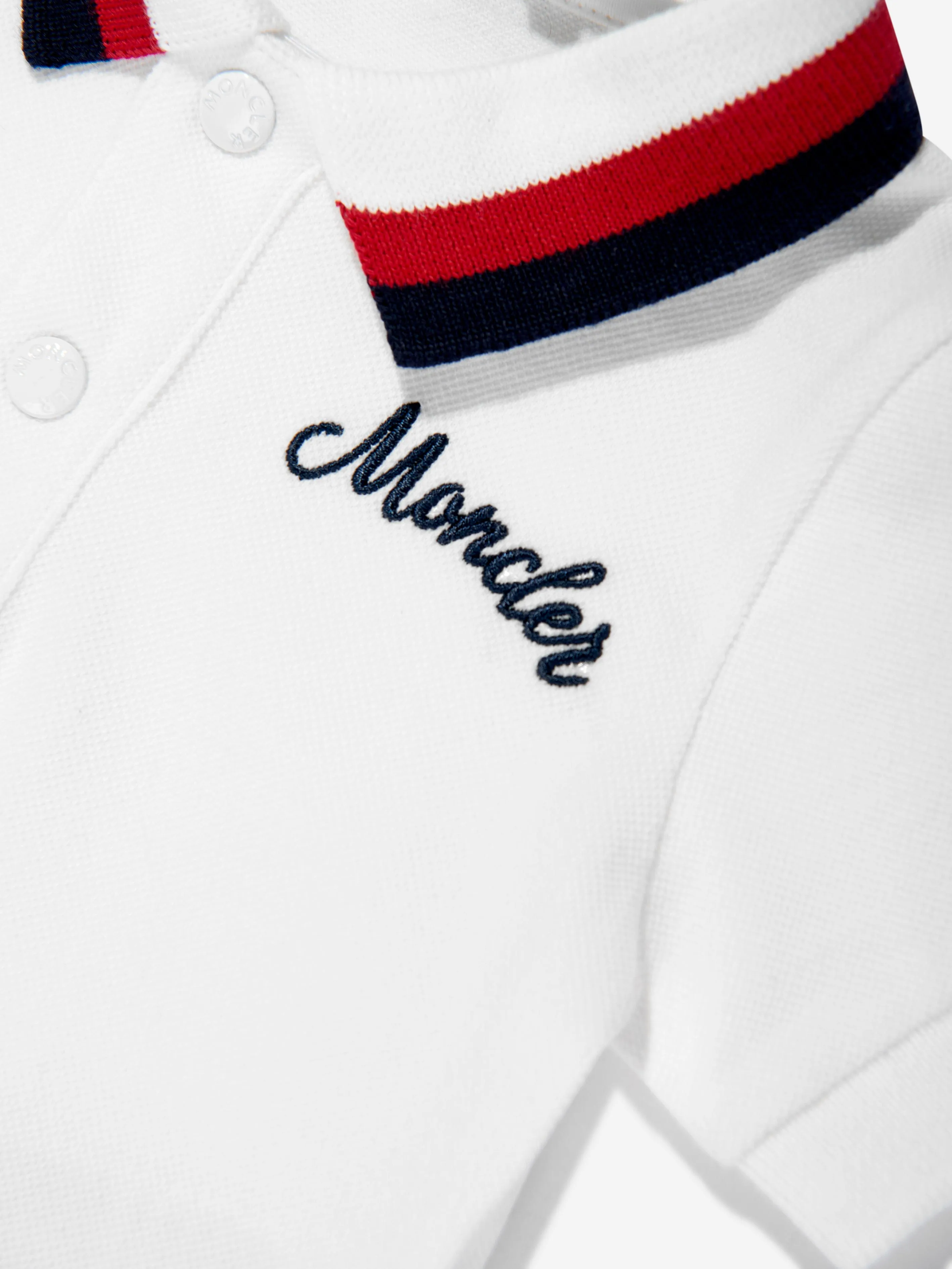 Baby Boys Logo Polo Shirt in Ivory