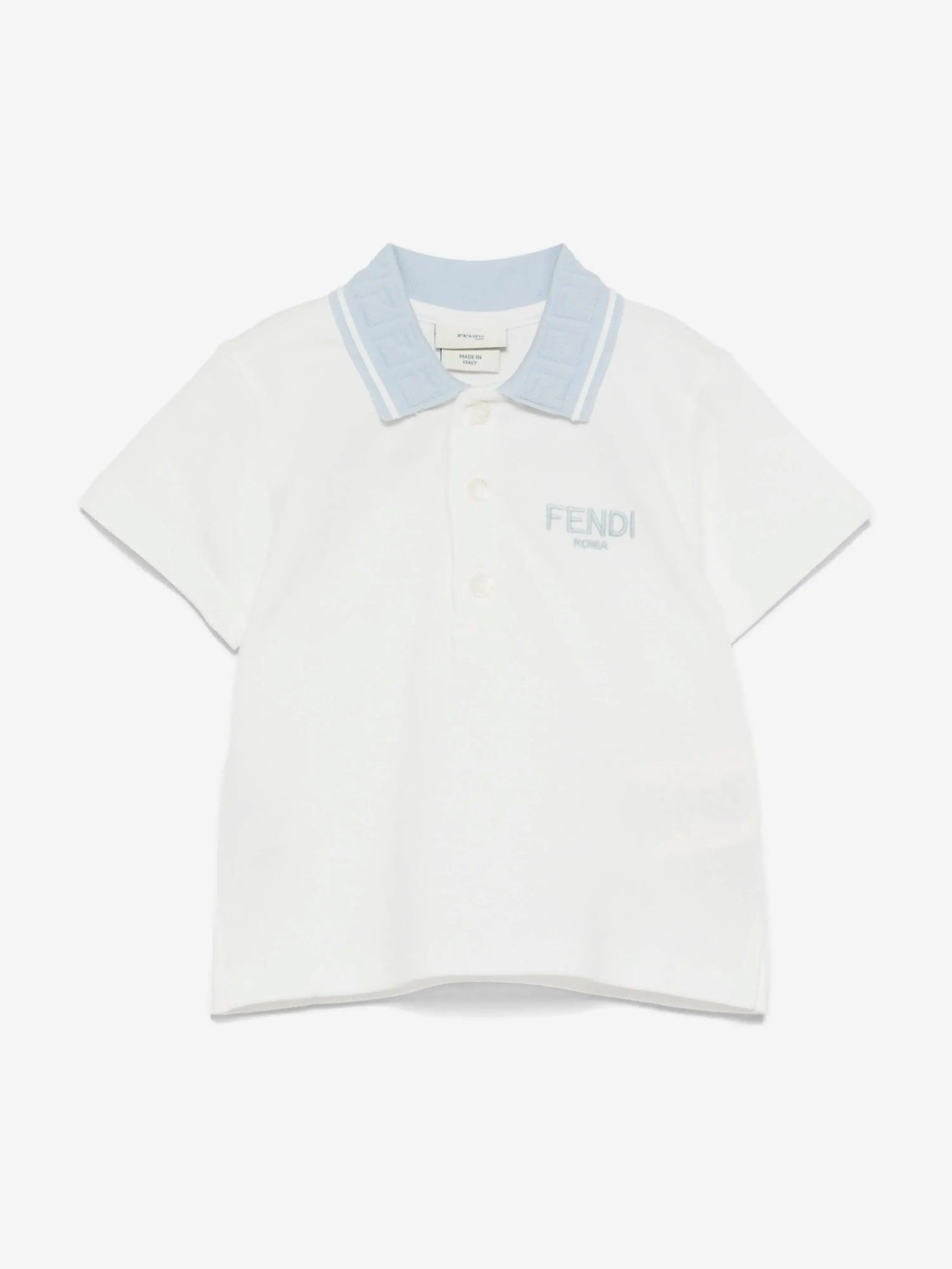 Baby Boys Logo Polo Shirt in White