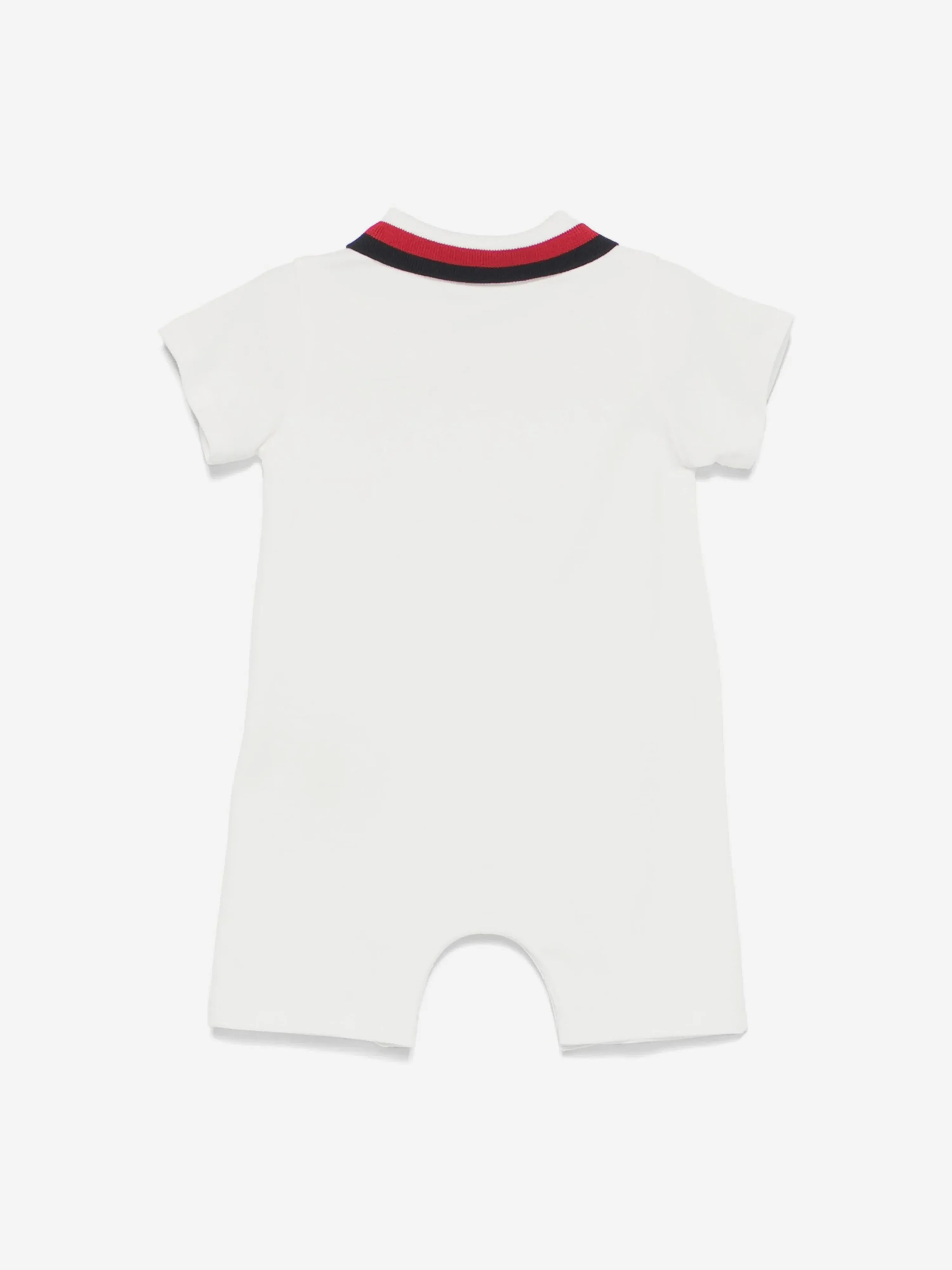Baby Boys Logo Romper in Ivory