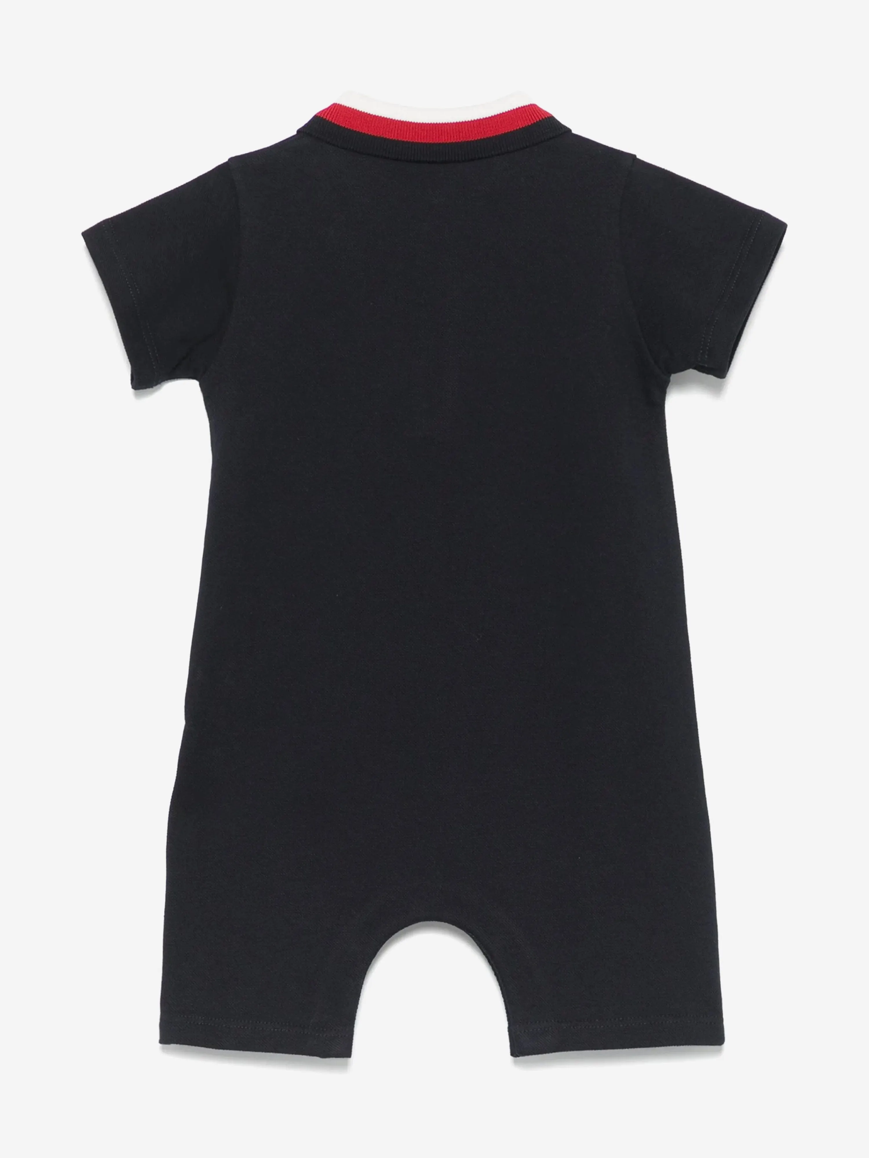 Baby Boys Logo Romper in Navy