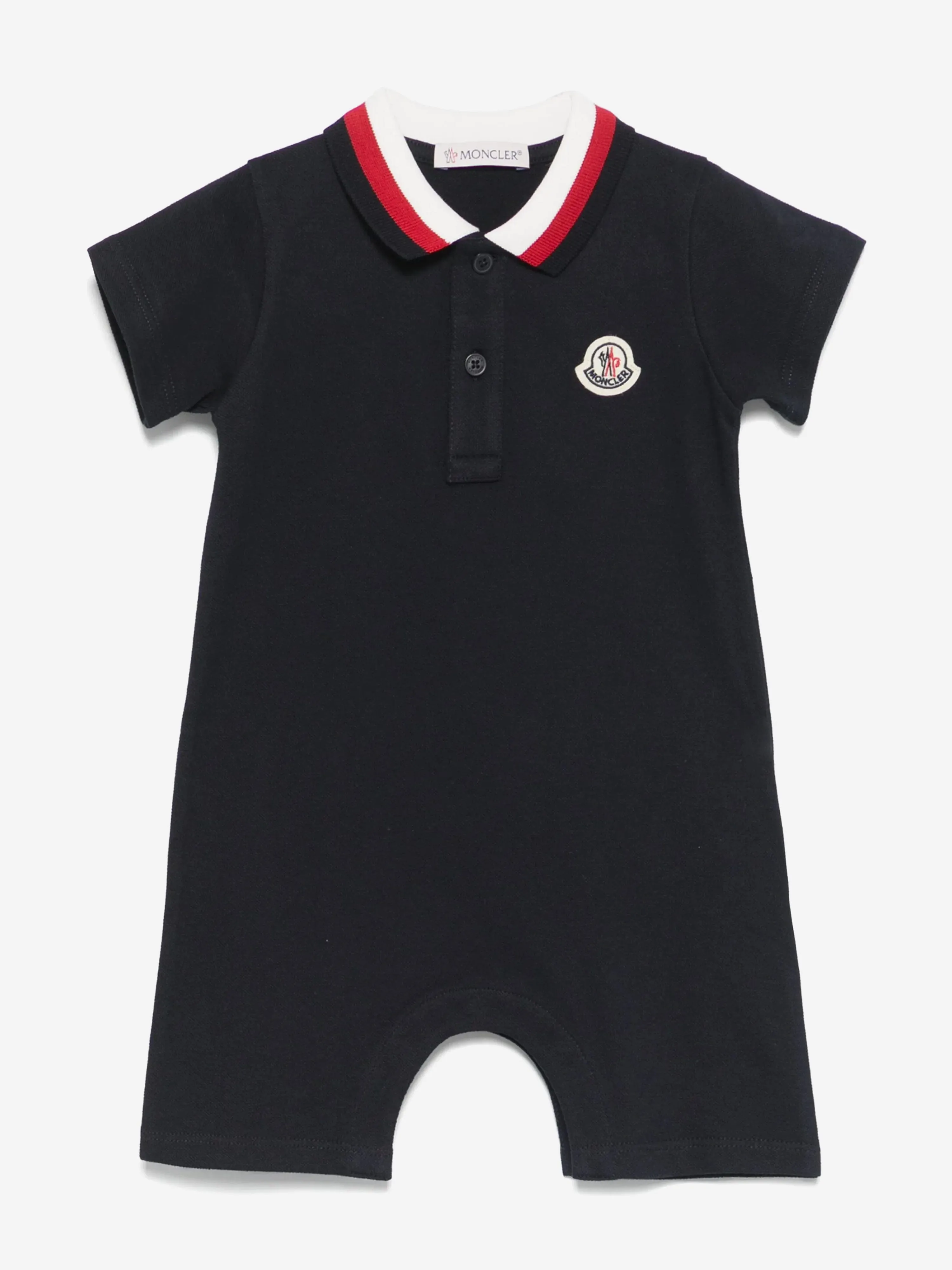 Baby Boys Logo Romper in Navy