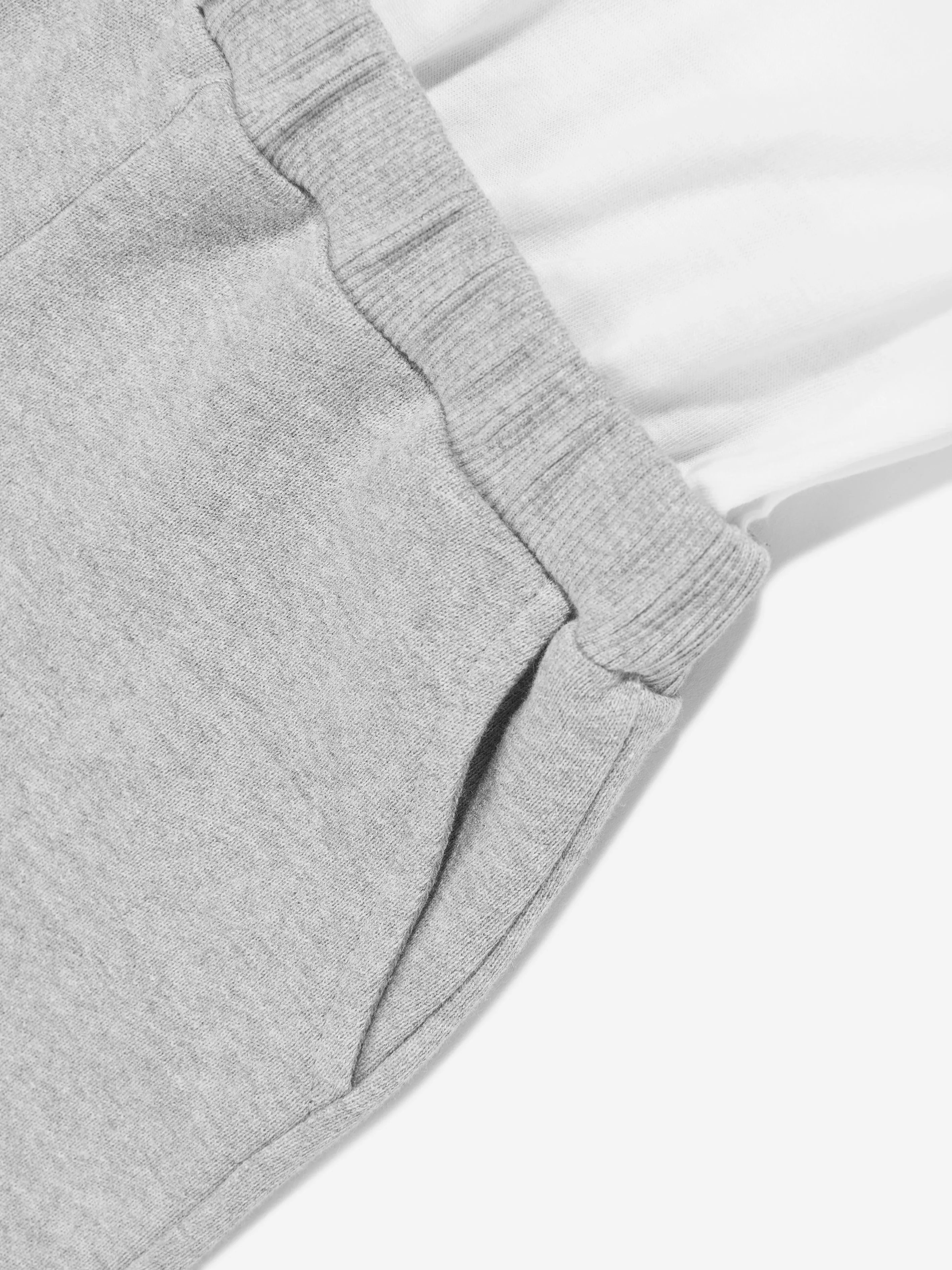 Baby Boys Logo Romper in White