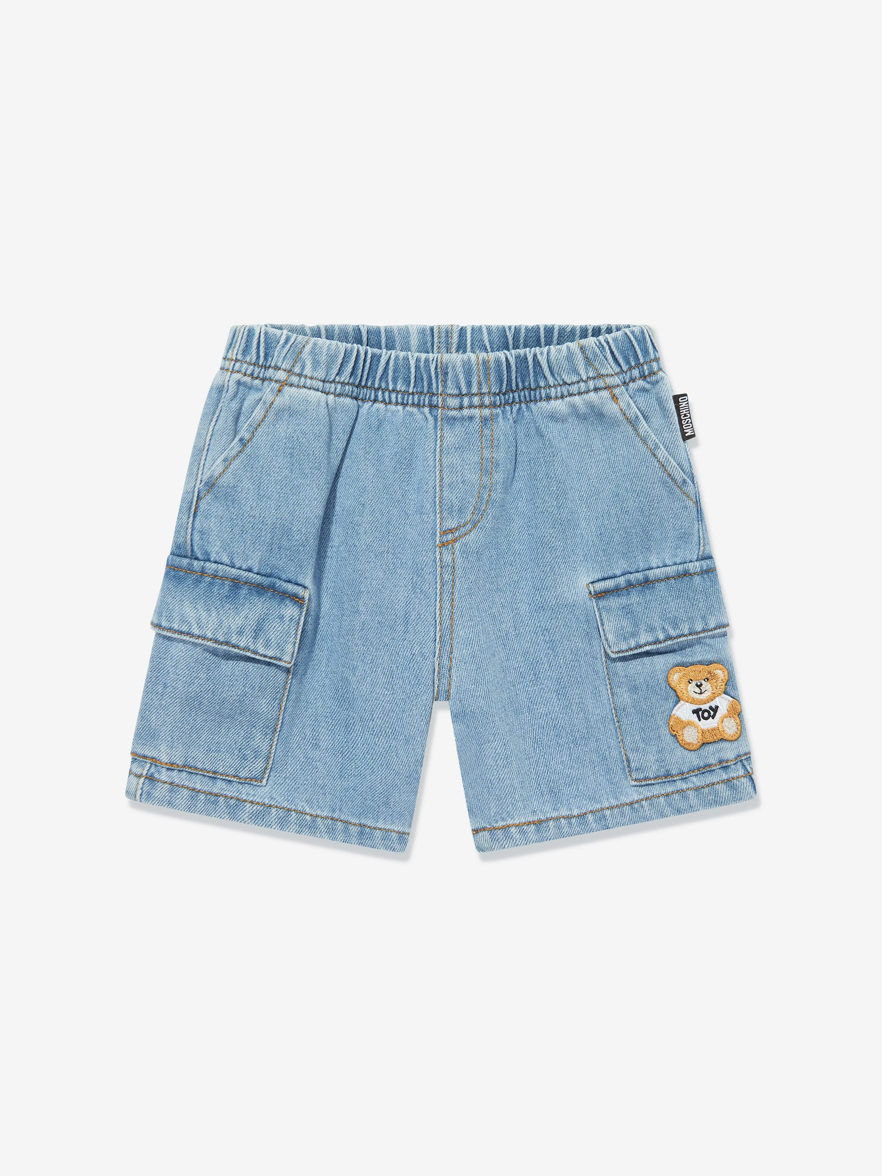 Baby Boys Polo Shirt and Shorts Set in Blue