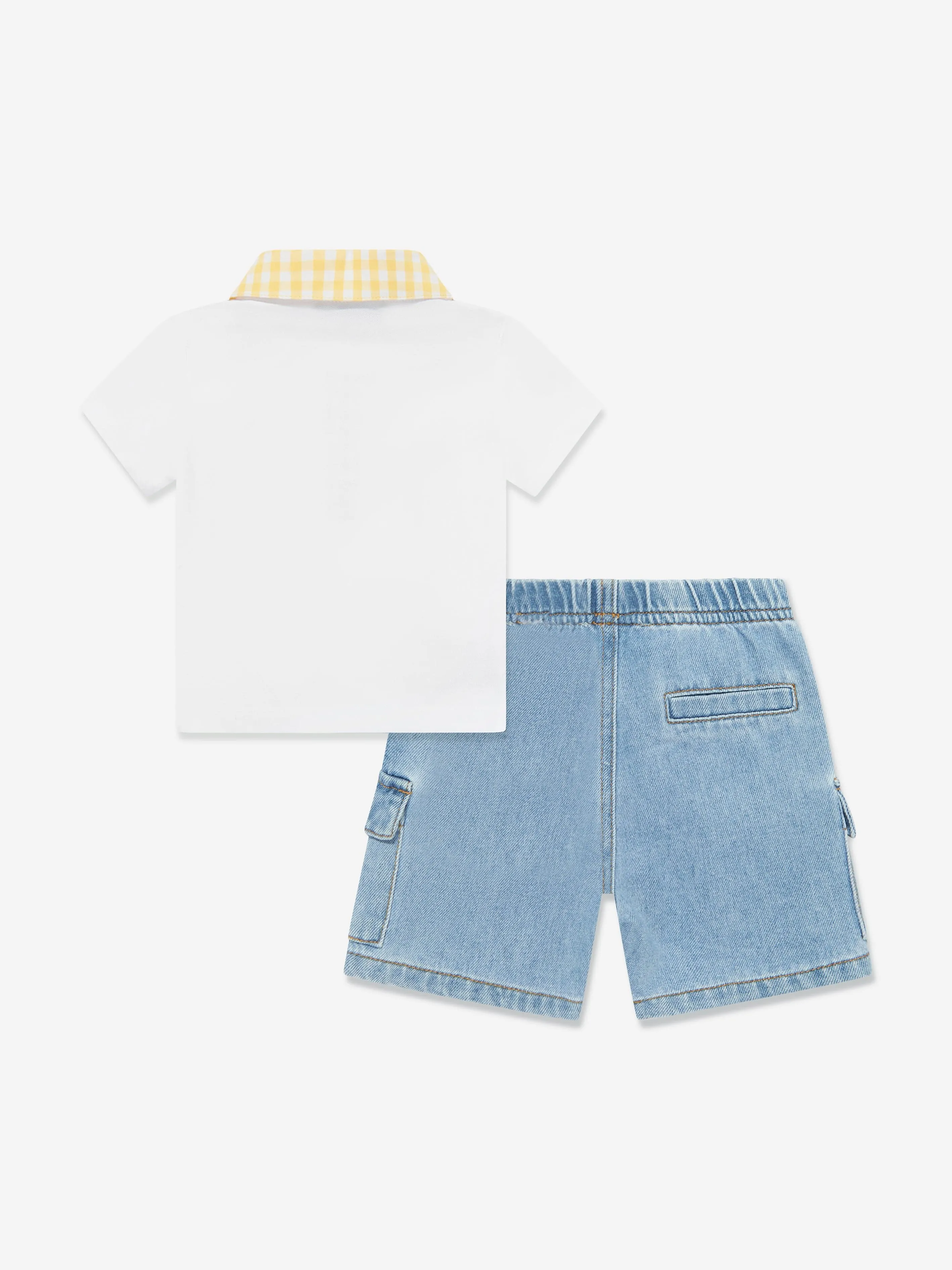 Baby Boys Polo Shirt and Shorts Set in Blue