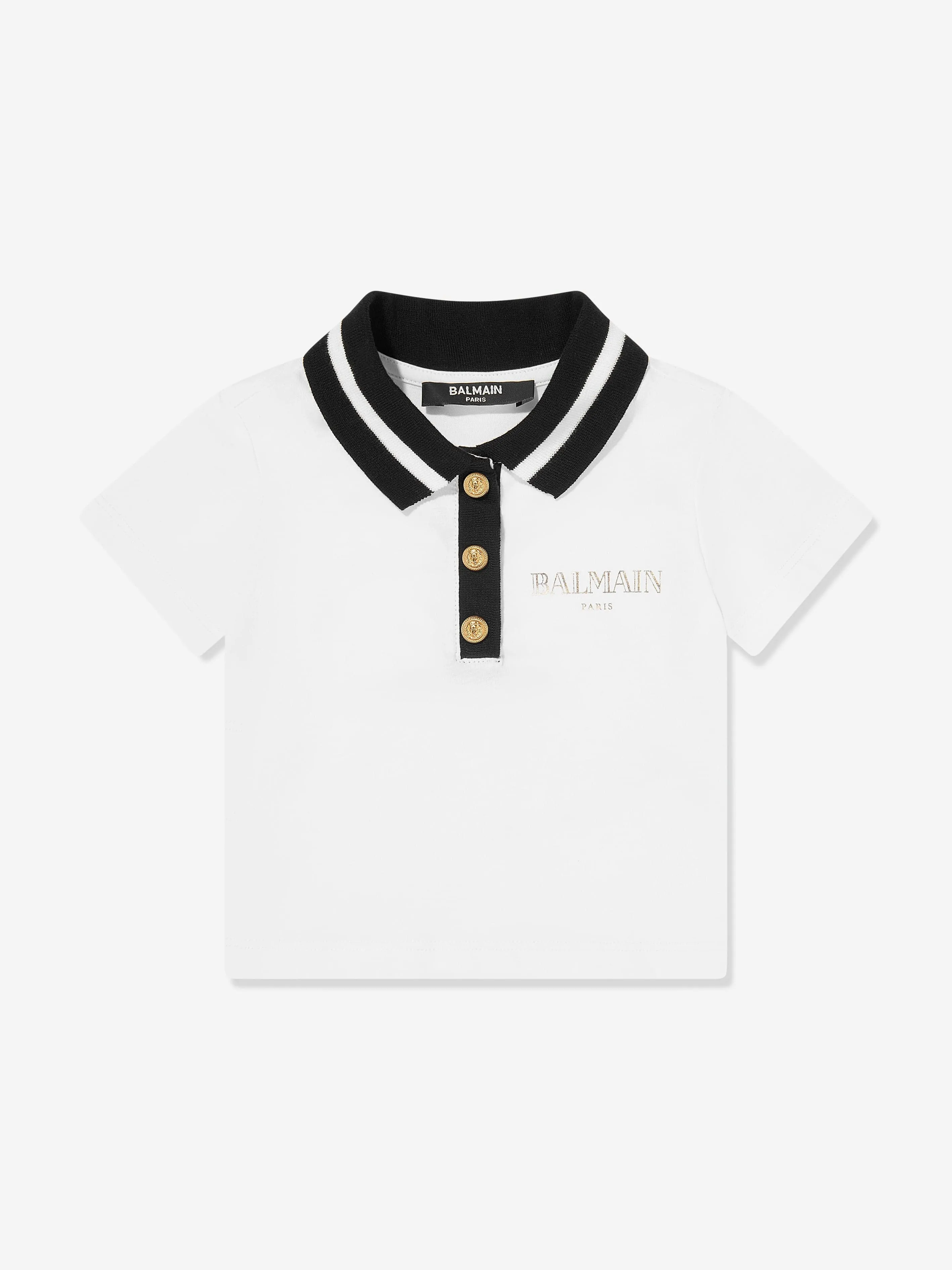 Baby Boys Polo Shirt in White