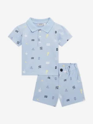 Baby Boys Short Set in Blue