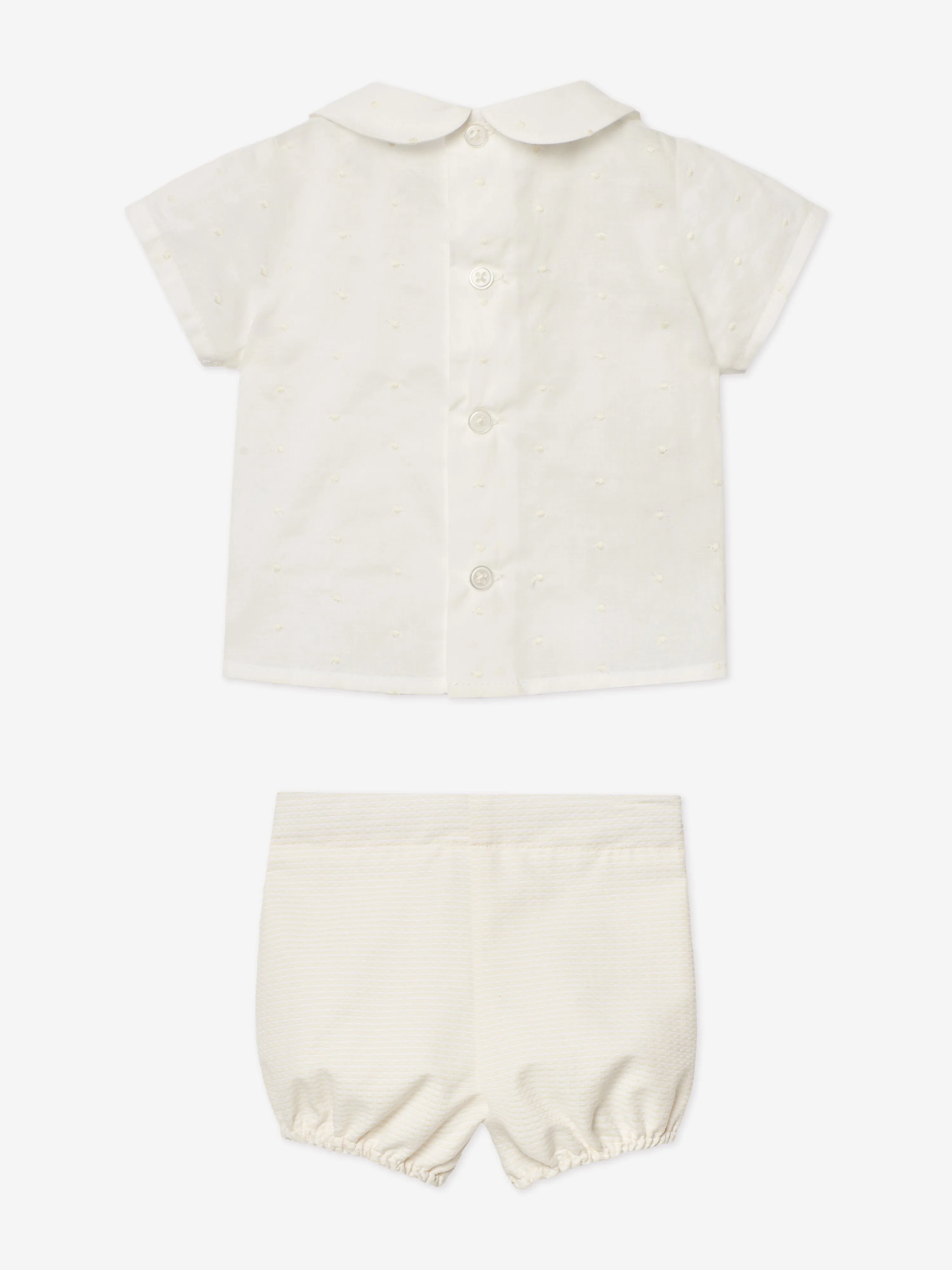 Baby Boys Short Set in Ivory