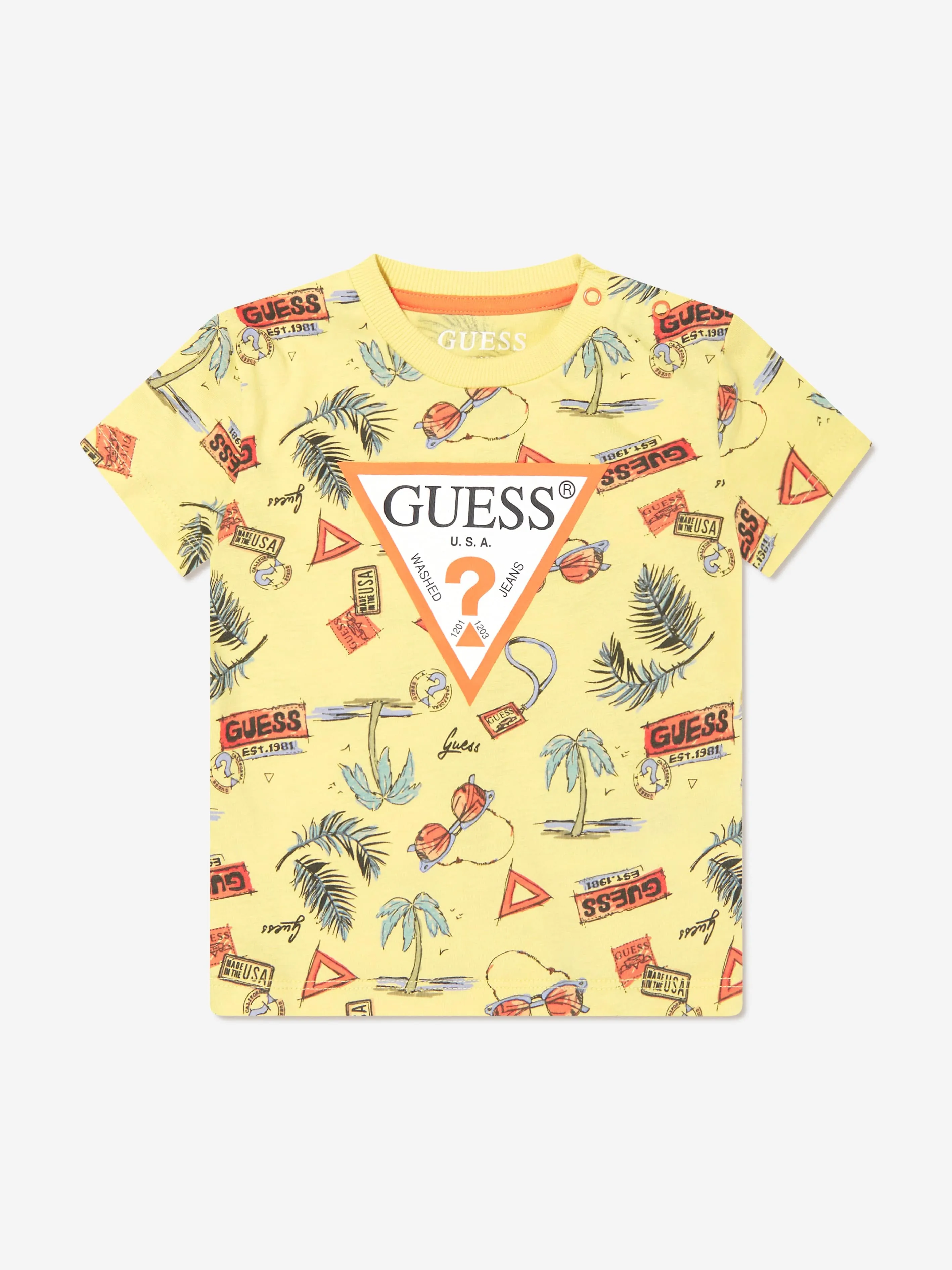 Baby Boys Short Set in Yellow