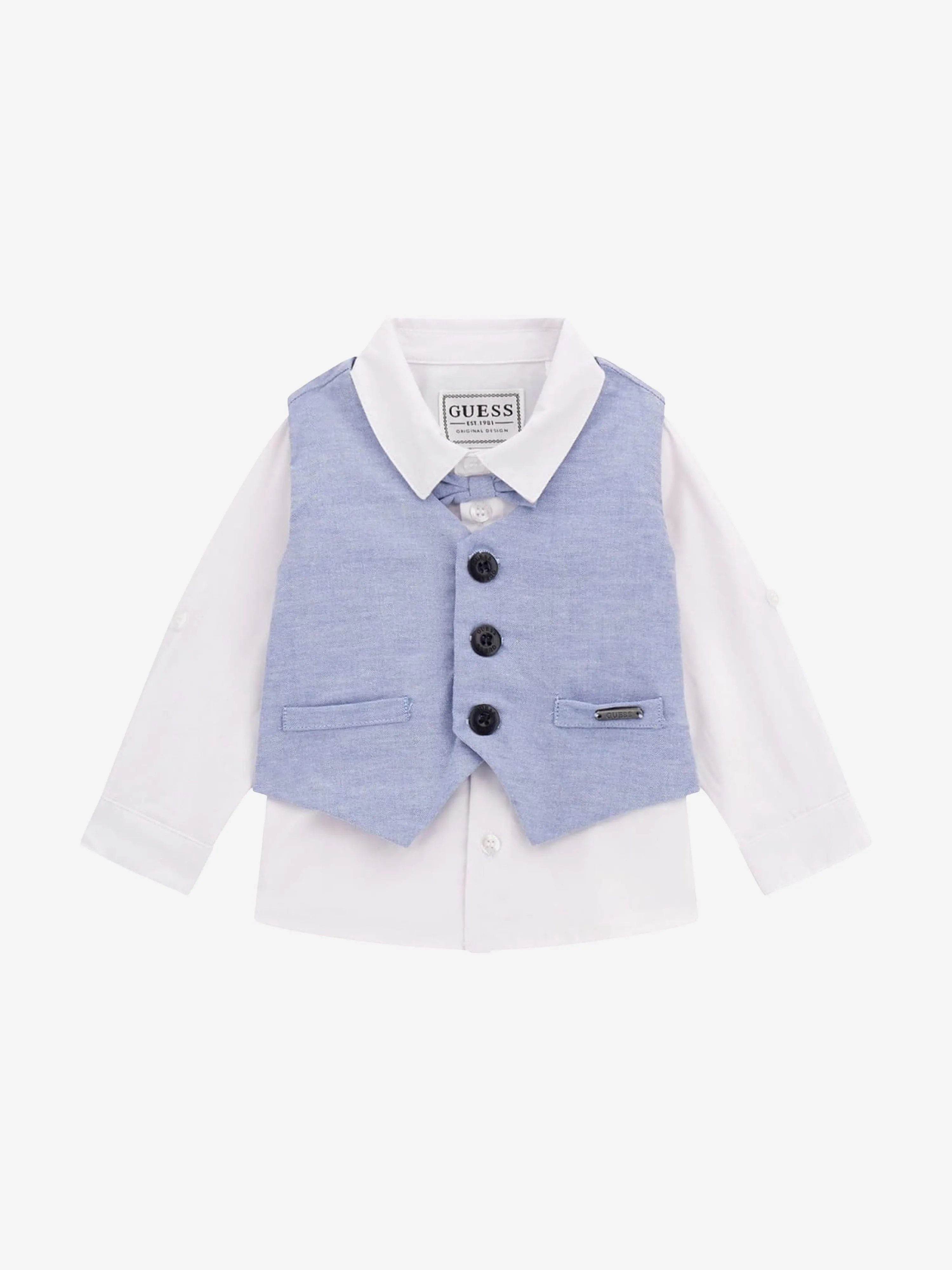 Baby Boys Short Suit Set in Blue
