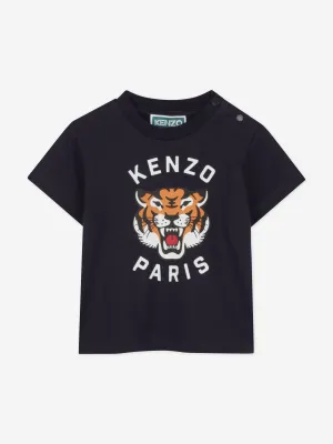 Baby Boys Tiger T-Shirt in Navy