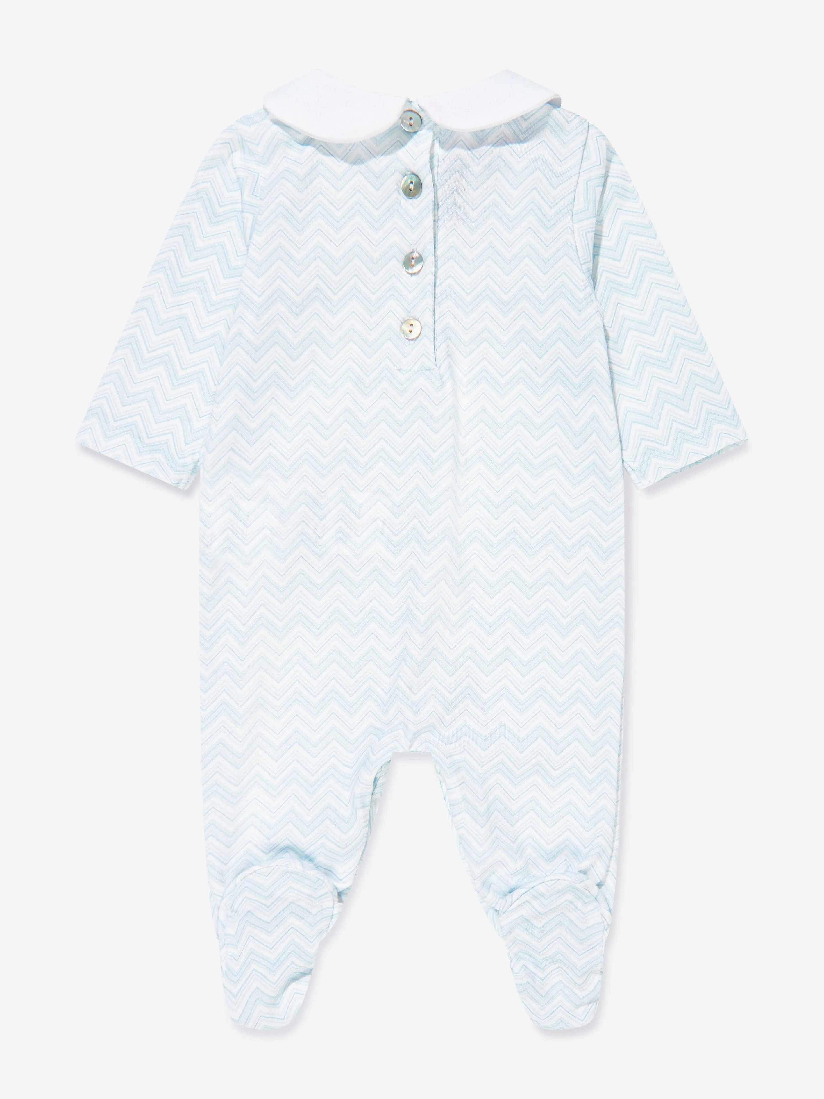 Baby Boys Zigzag Babygrow Set in Blue