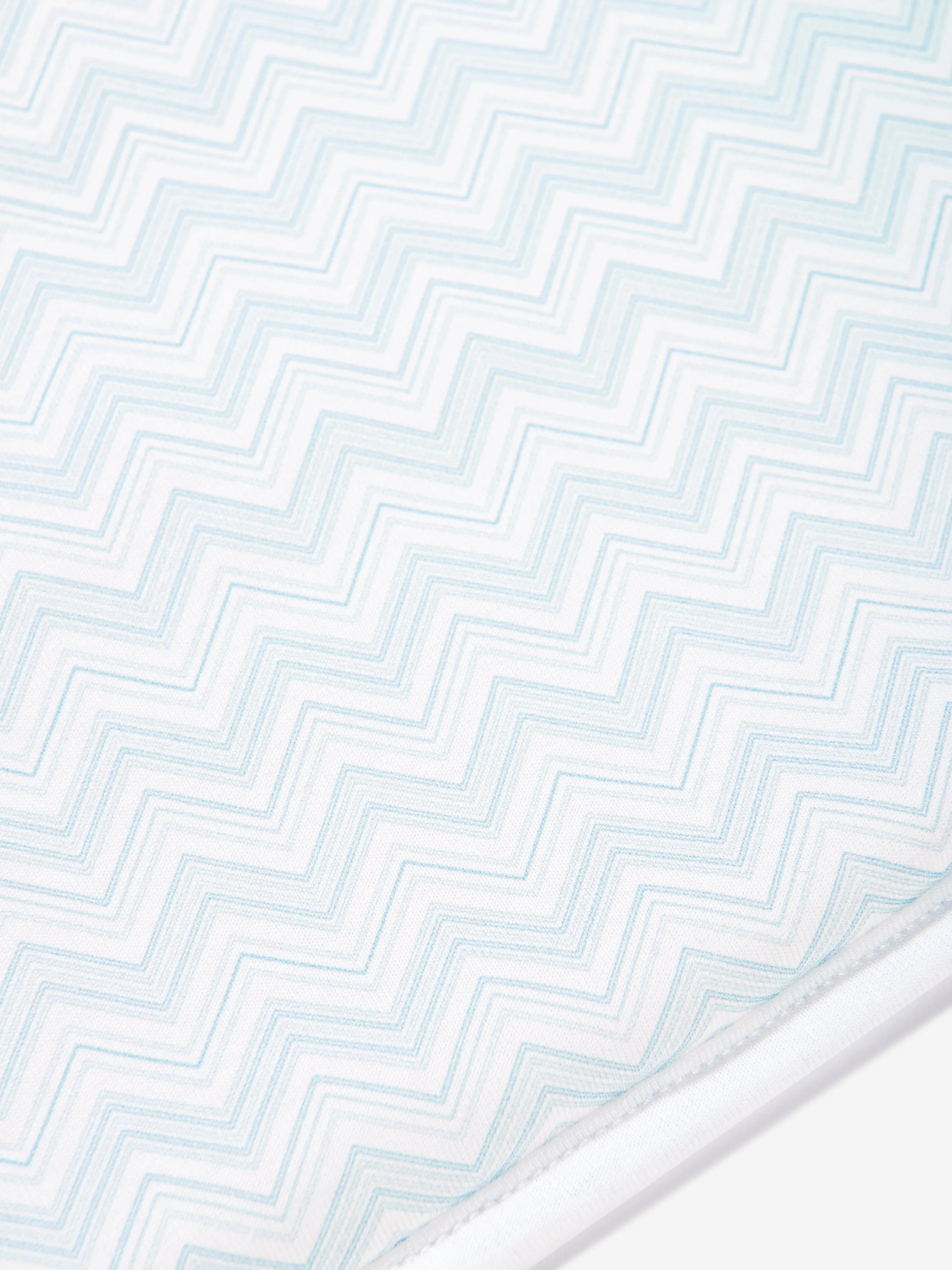 Baby Boys Zigzag Blanket in Blue (79cm)