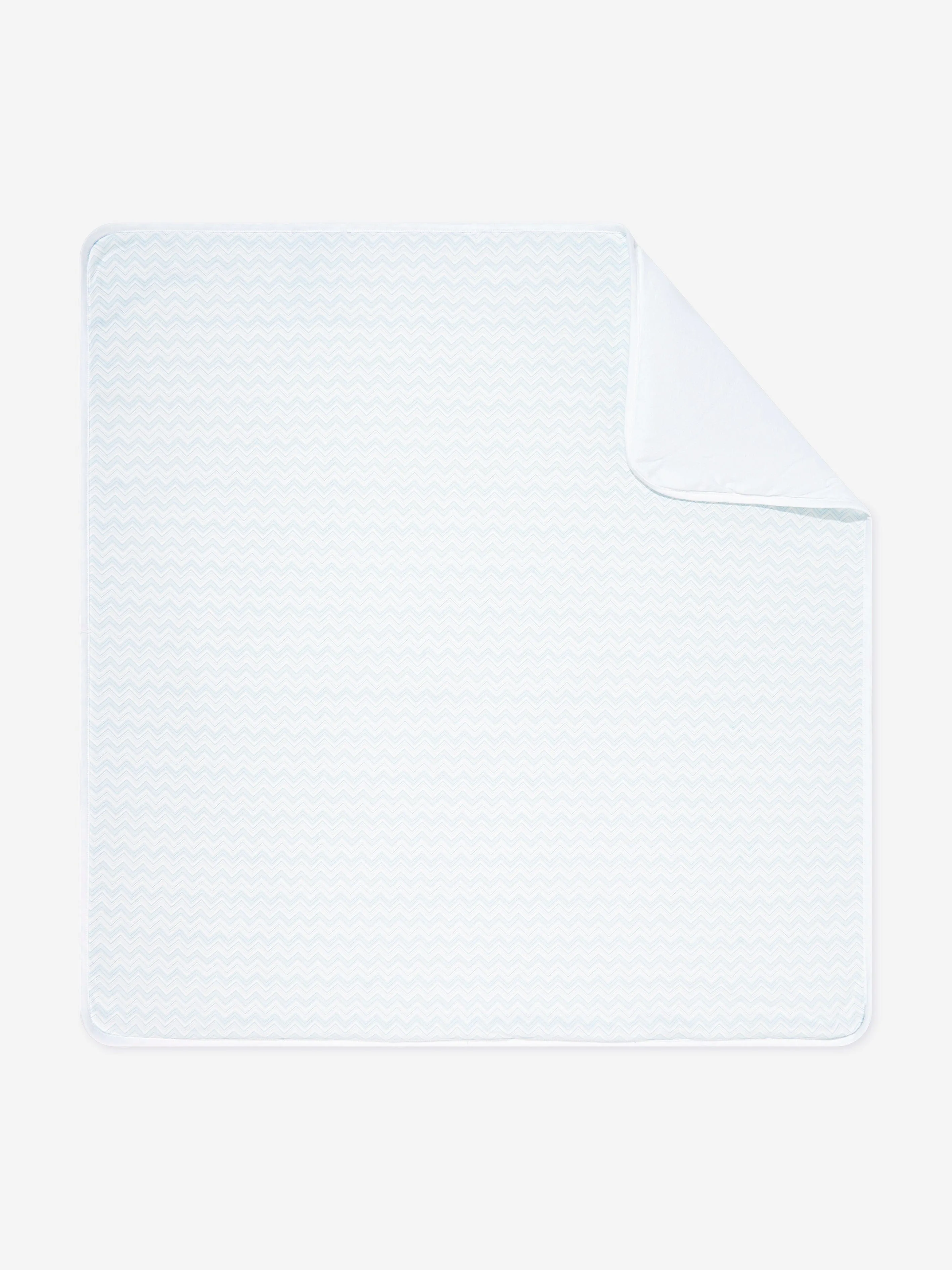 Baby Boys Zigzag Blanket in Blue (79cm)