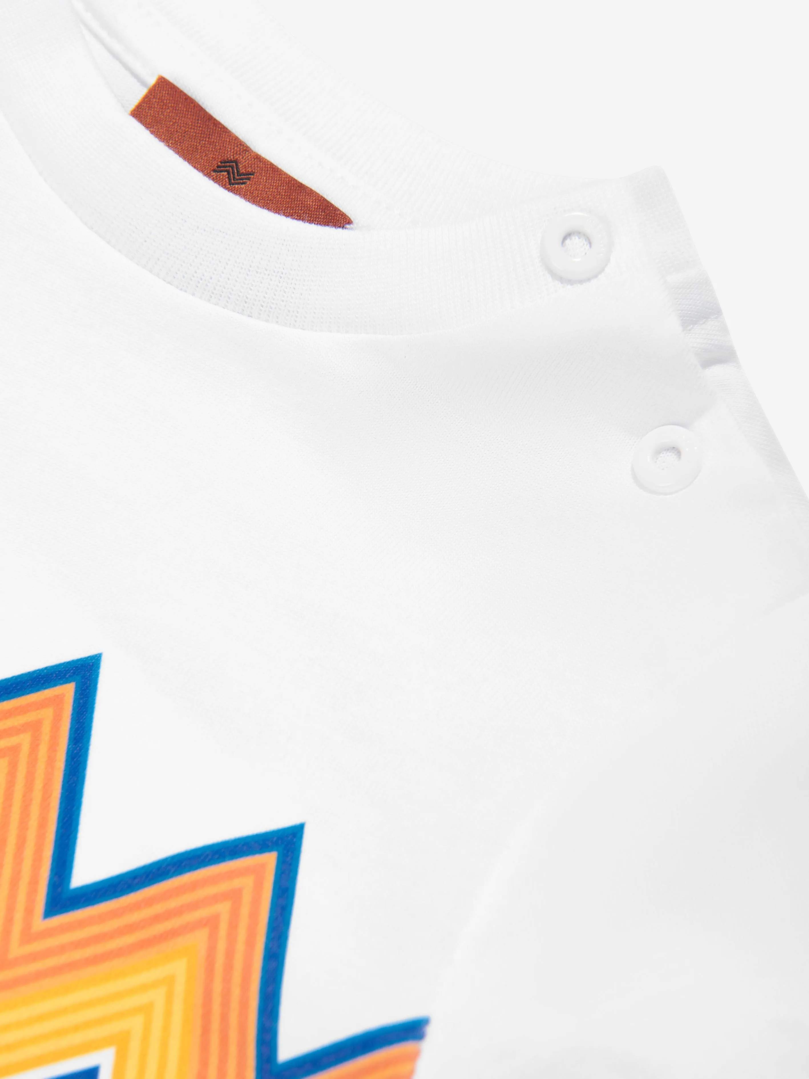Baby Boys Zigzag Print T-Shirt in White