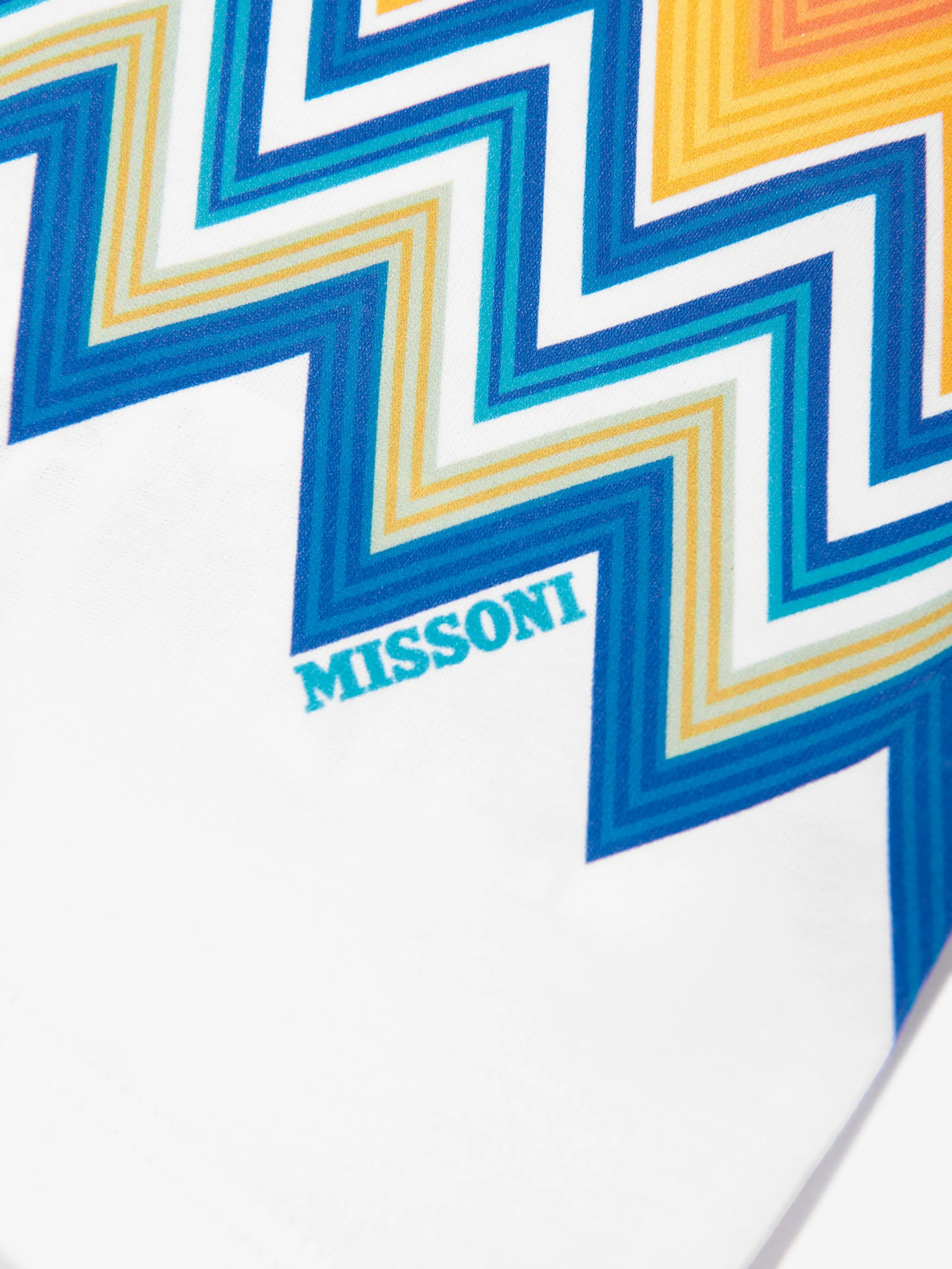 Baby Boys Zigzag Print T-Shirt in White