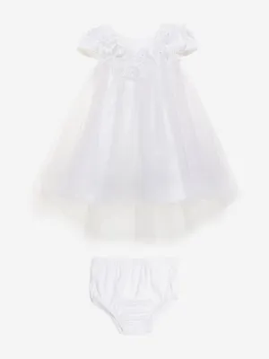 Baby Girls Angelic Dress in White