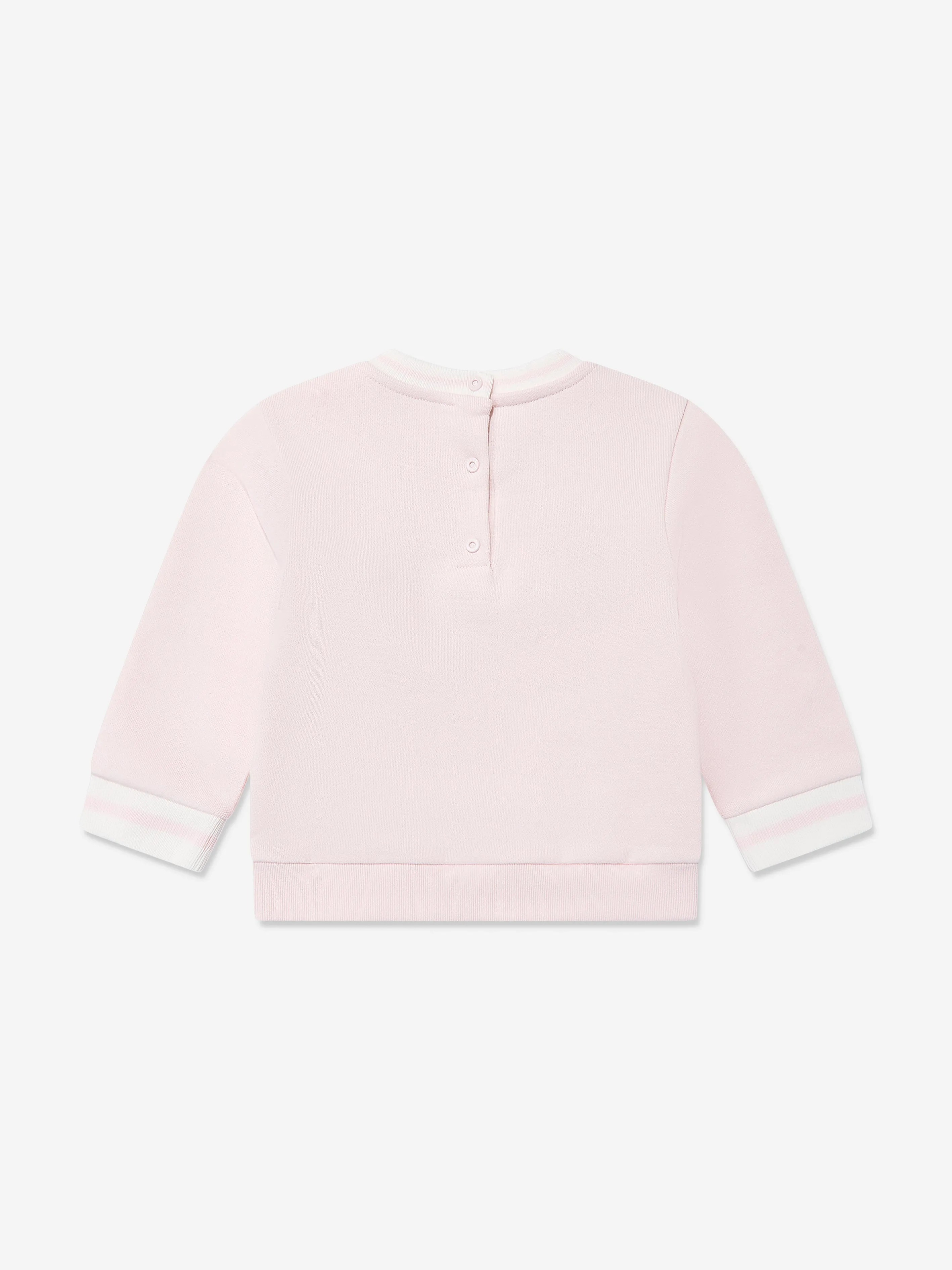 Baby Girls Animal Logo Sweatshirt in Pink