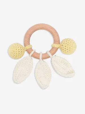 Baby Girls Be Cherry Mini Crochet Rattle in Multicolour