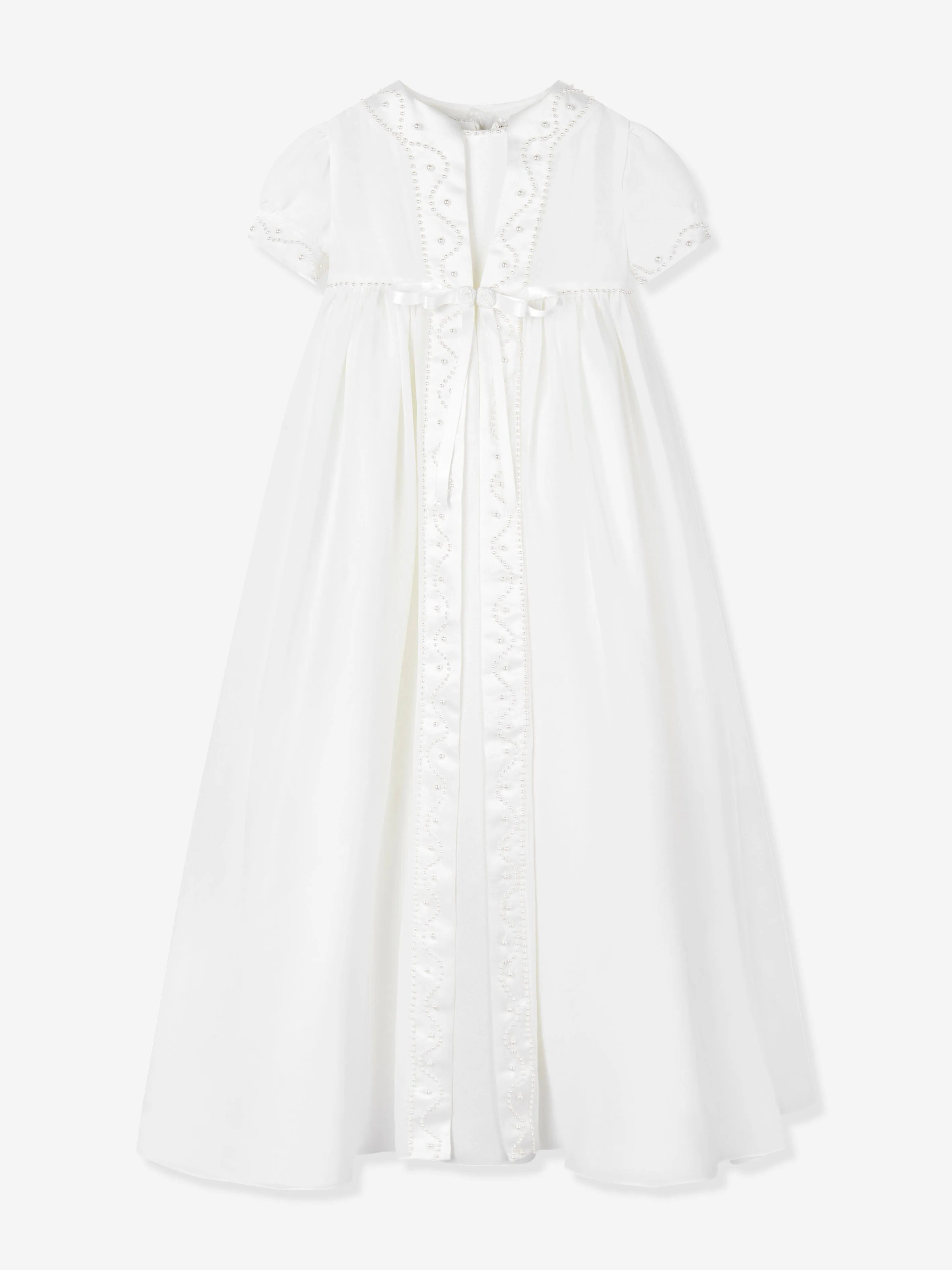 Baby Girls Christening Robe, Coat and Bonnet in Ivory