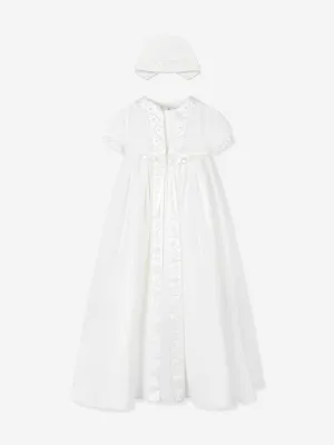 Baby Girls Christening Robe, Coat and Bonnet in Ivory