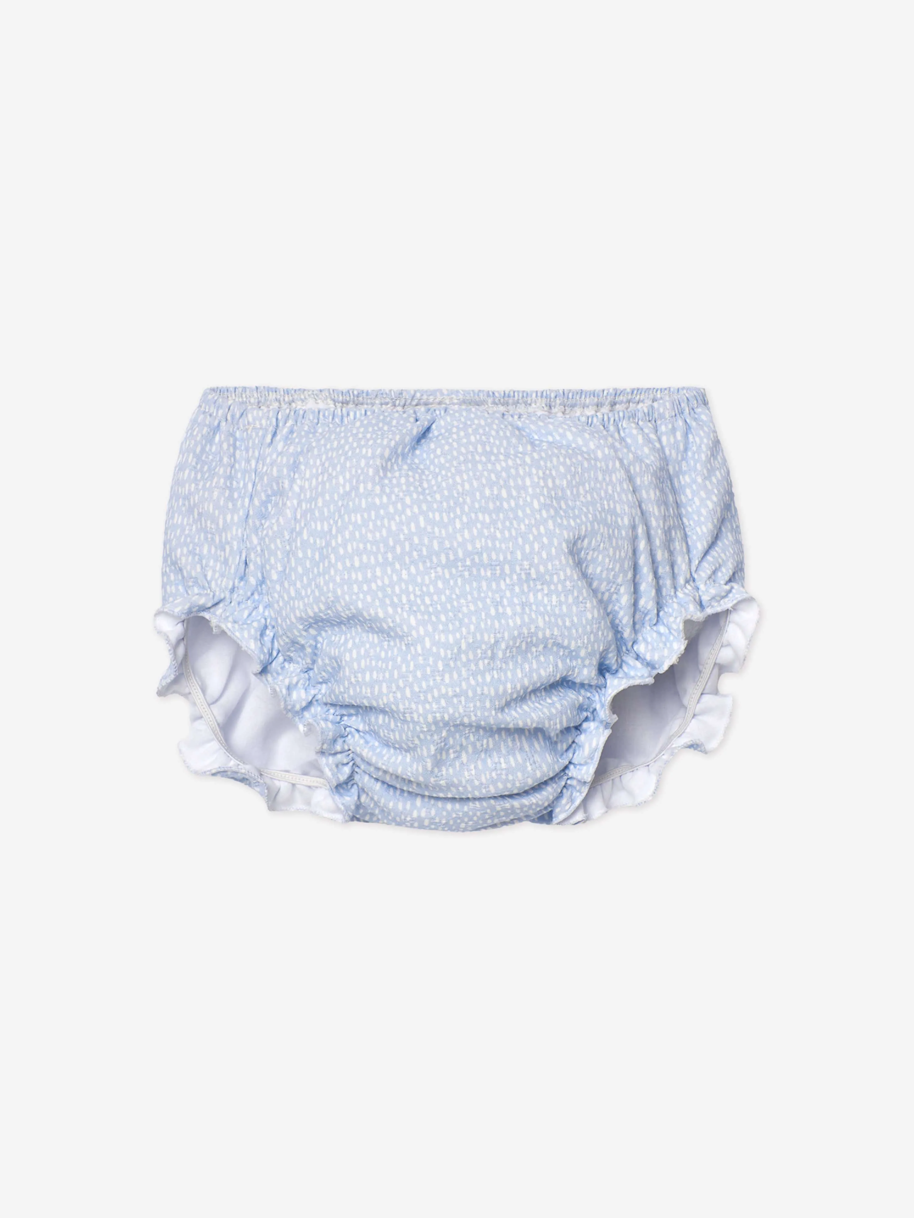 Baby Girls Dress and Bloomers Set in Blue