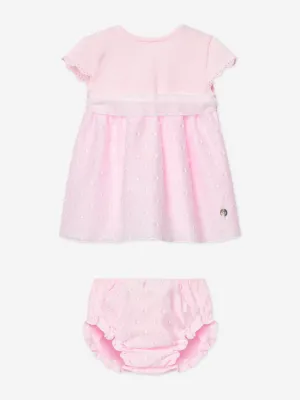 Baby Girls Dress and Bloomers Set in Pink