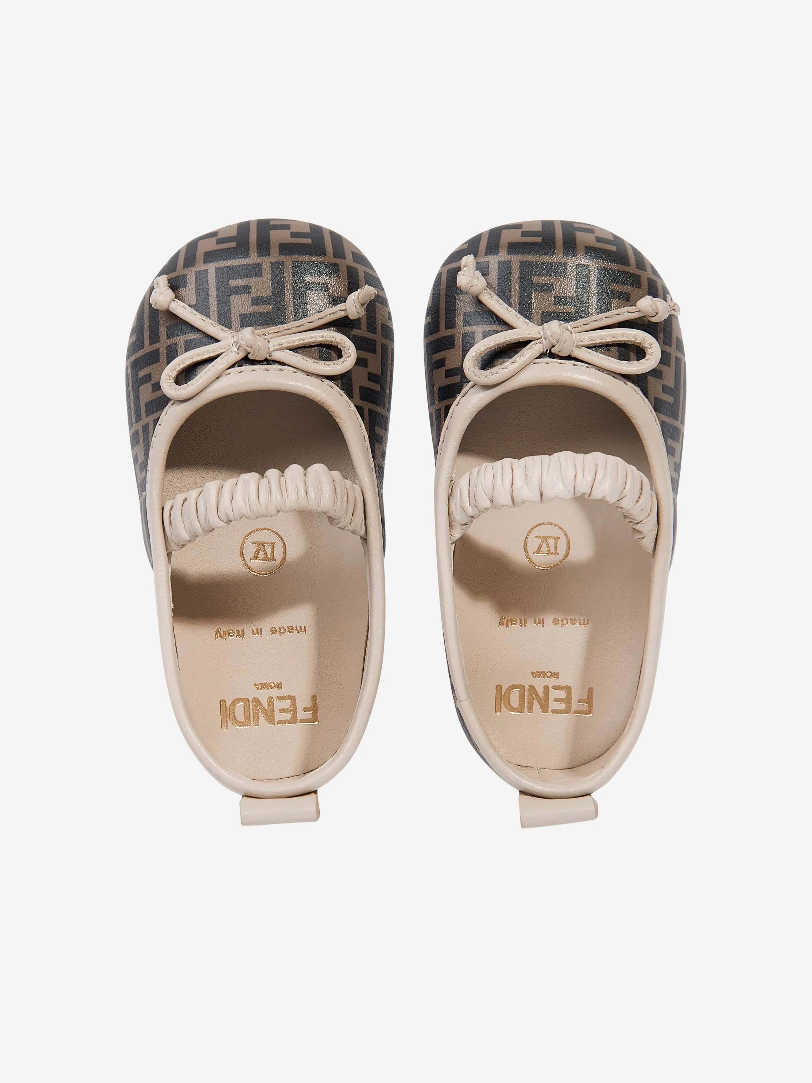 Baby Girls FF Logo Pre-Walkers in Brown