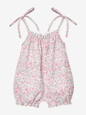 Baby Girls Floral Romper in Pink