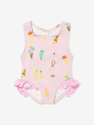 Baby Girls Ice Cream Swimsuit in Pink