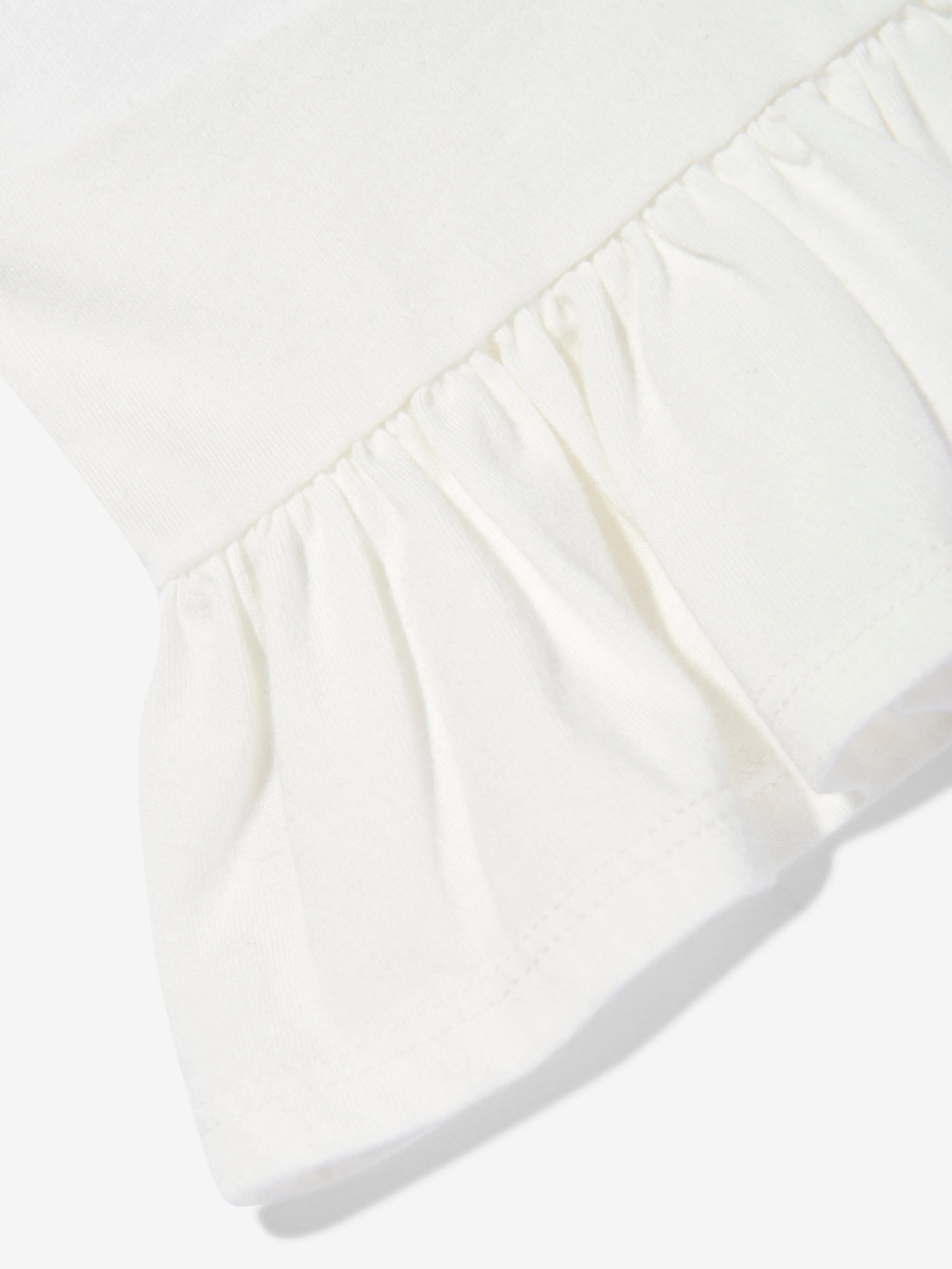 Baby Girls Polo Bear Peplum T-Shirt in White
