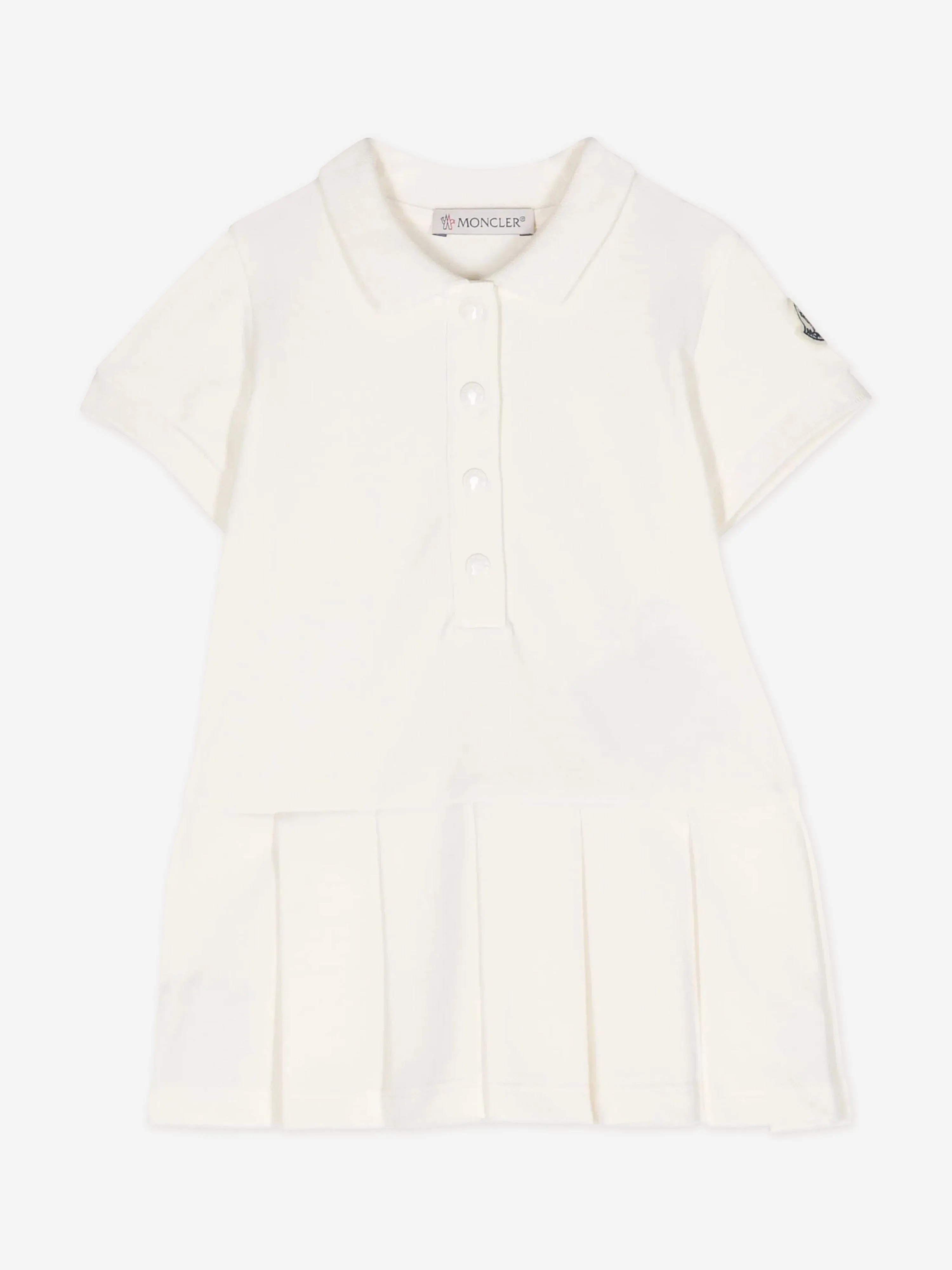 Baby Girls Polo Dress in Ivory